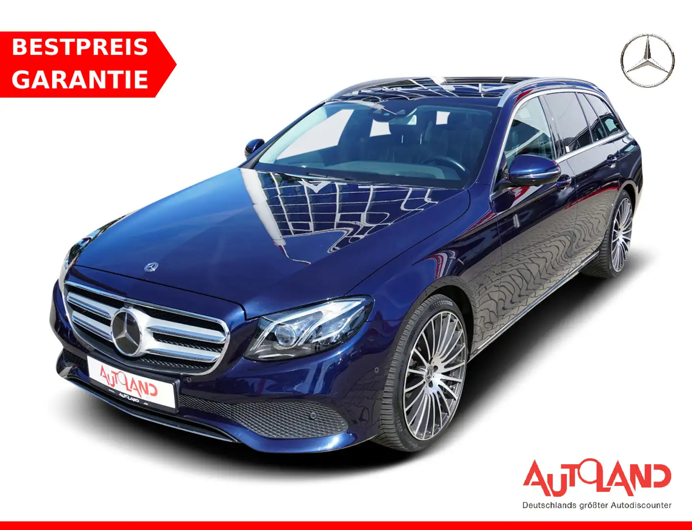 Mercedes-Benz E 200 E400 4Matic T-Modell LED Navi AHK Android Apple Blau - 1