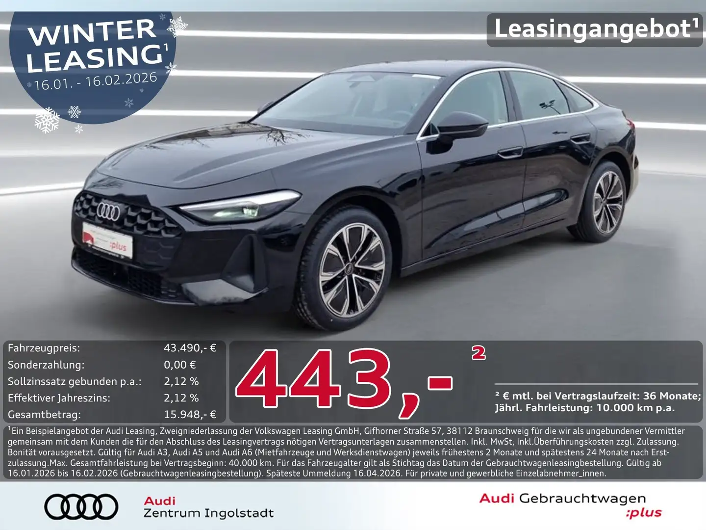 Audi A5 Limousine TFSI qu LED NAVI ACC Kamera Schwarz - 1