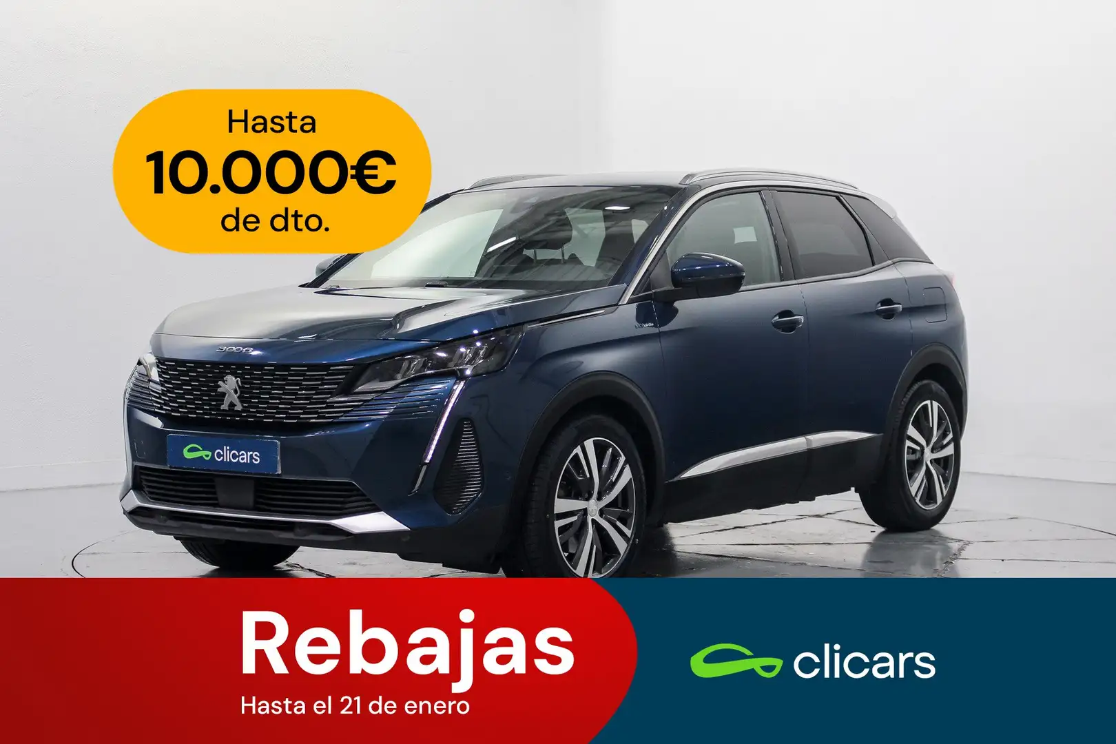 Peugeot 3008 HYB PHEV 225 Allure Pack e-EAT8 Bleu - 1
