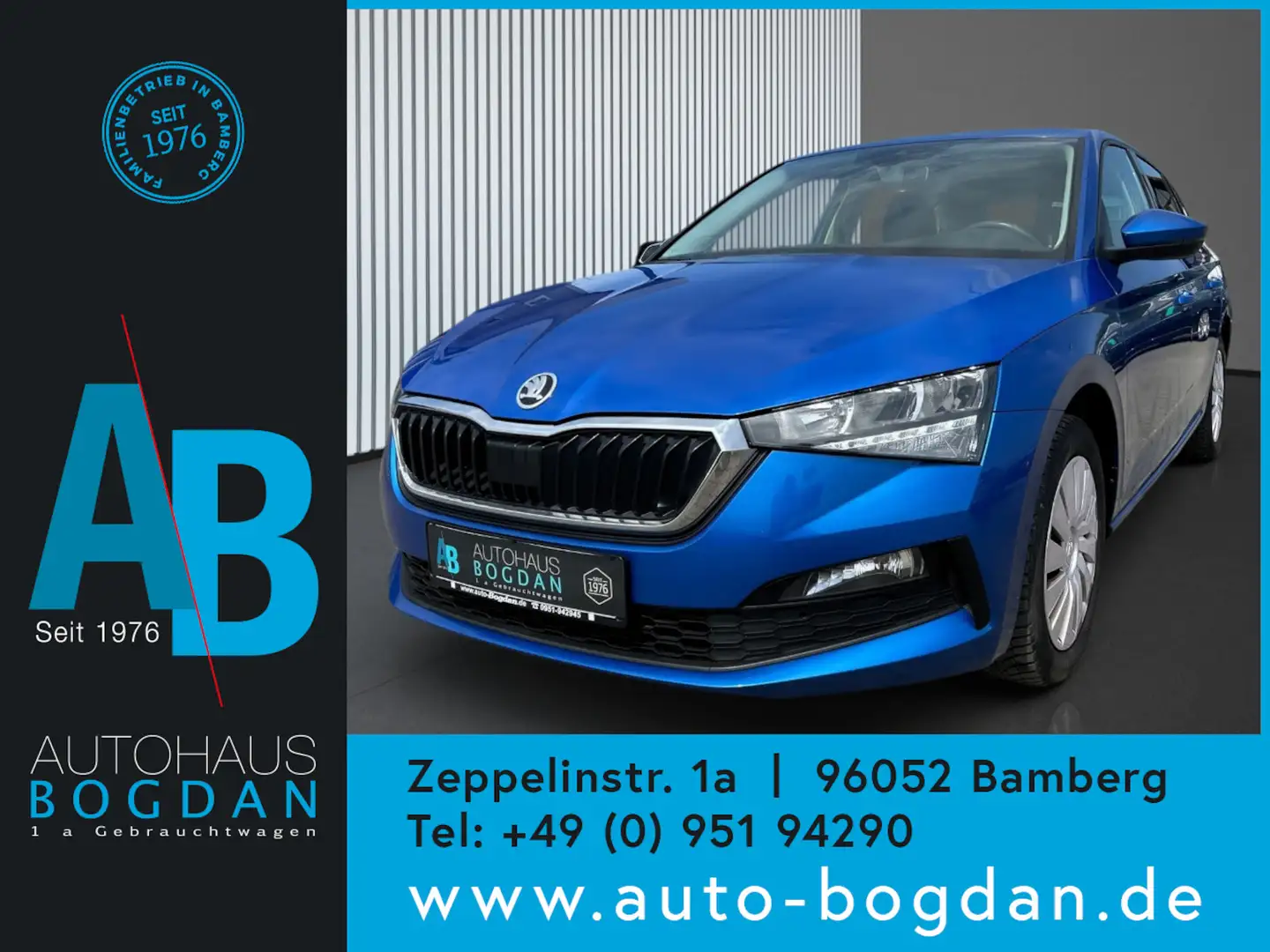 Skoda Scala Ambition*Automatik*LED*Tempomat*SHZ*AHK* Blau - 1