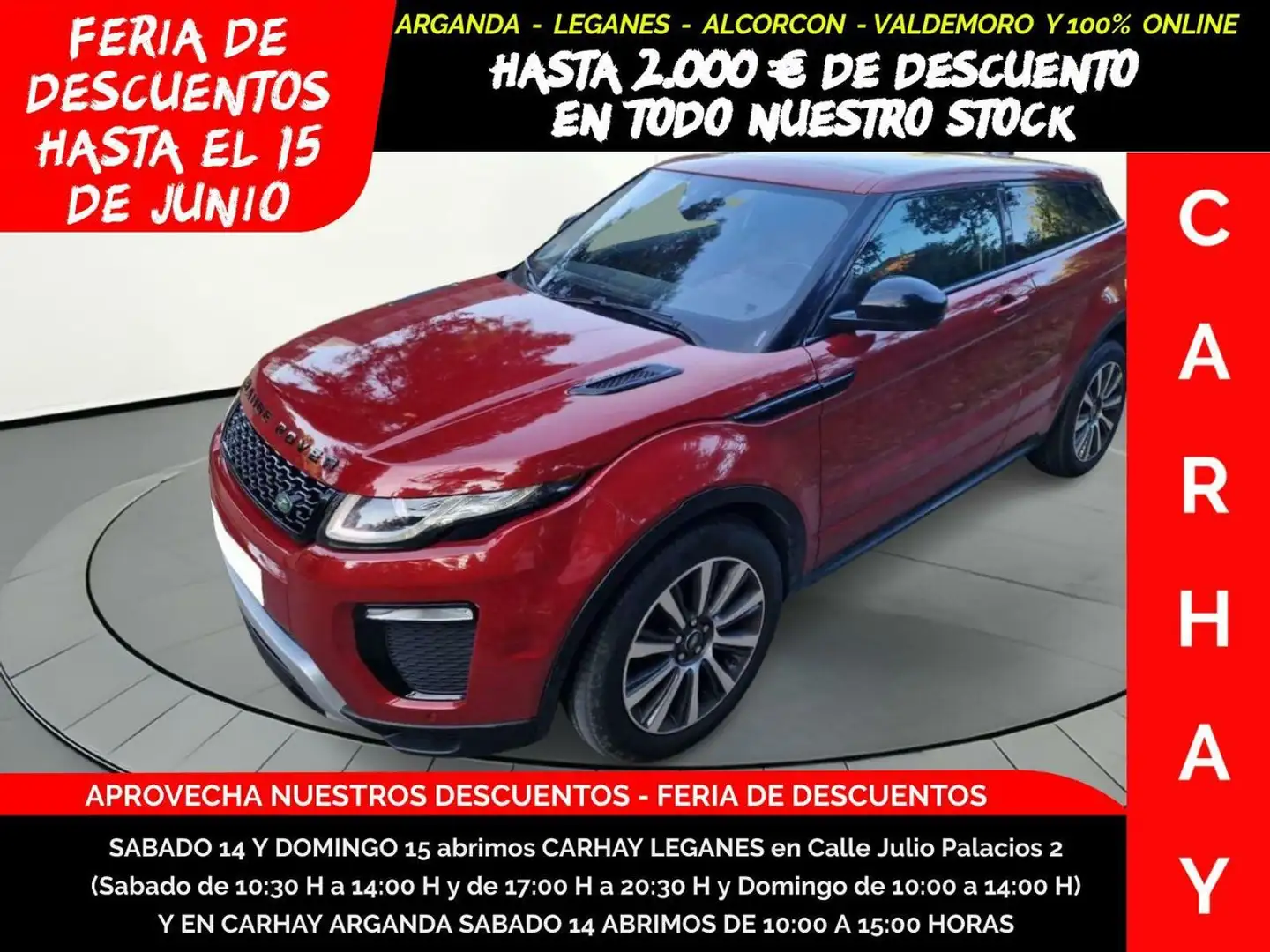 Land Rover Range Rover EVOQUE Czerwony - 1