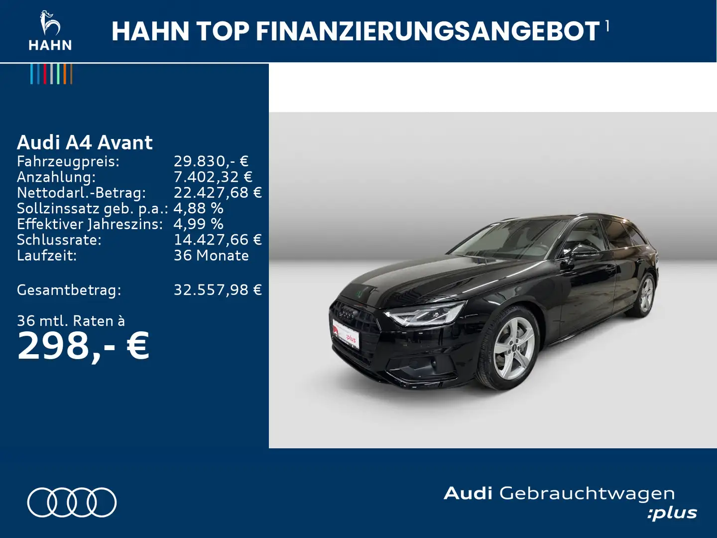 Audi A4 40TDI S-tronic Navi CAM Optik schawrz Schwarz - 2