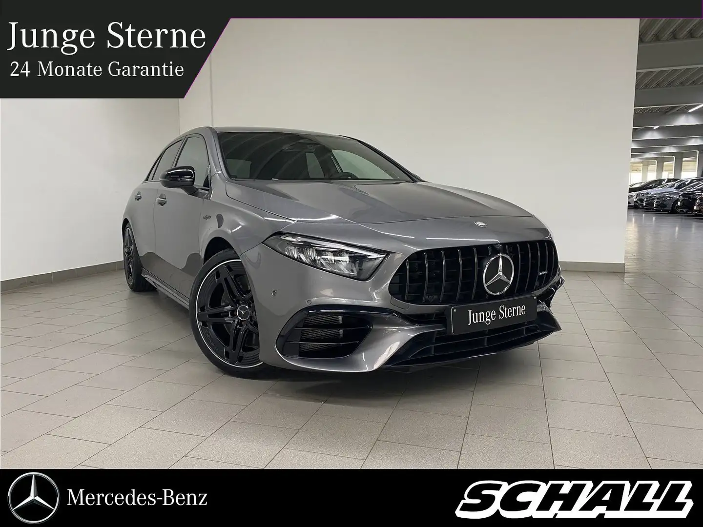 Mercedes-Benz A 45 AMG AMG A 45 S 4M NIGHT II+BURMESTER+DIST+KEY+KAM+19 Grau - 1