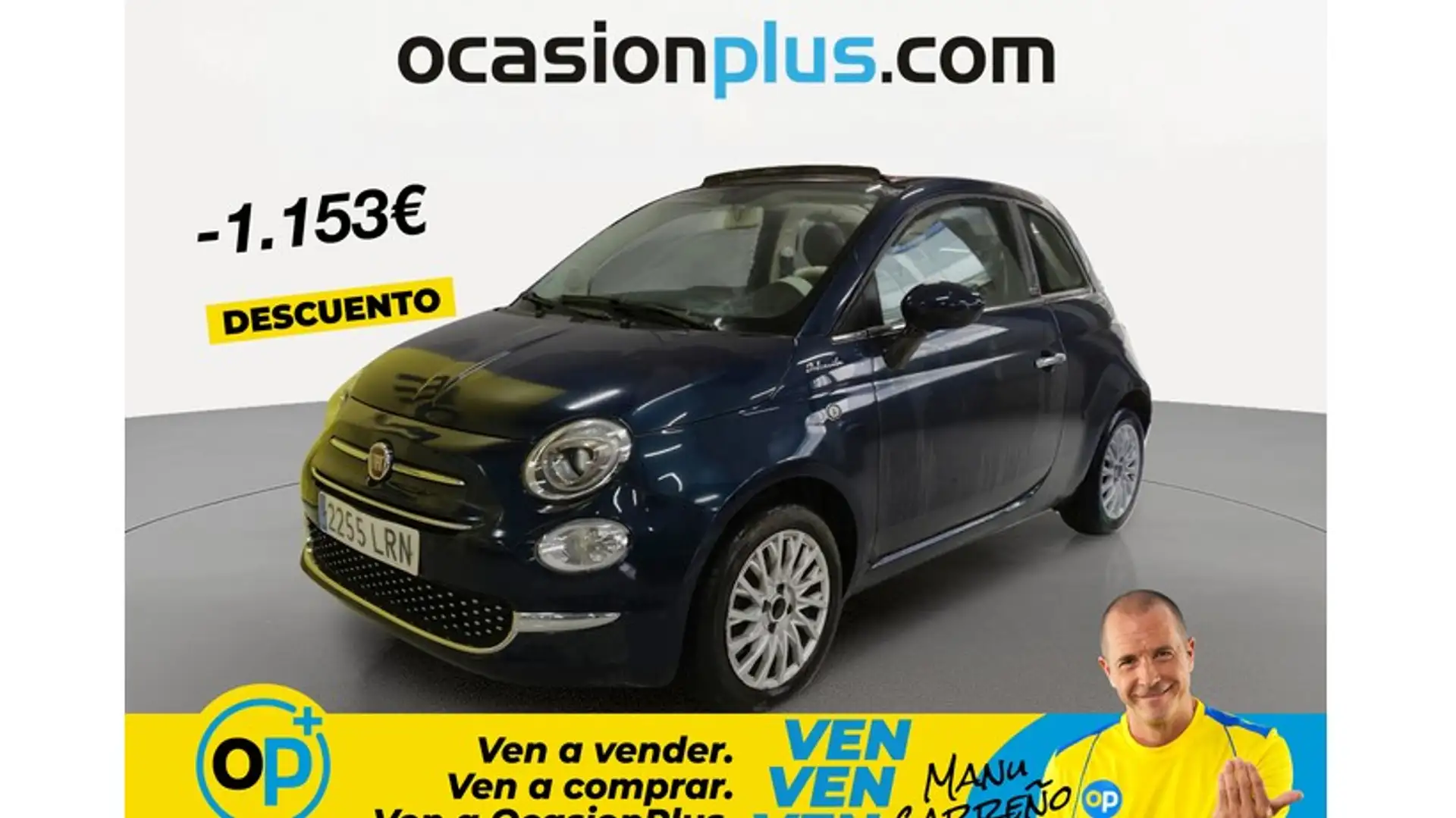 Fiat 500C 1.0 Hybrid Dolcevita 52kW Azul - 1