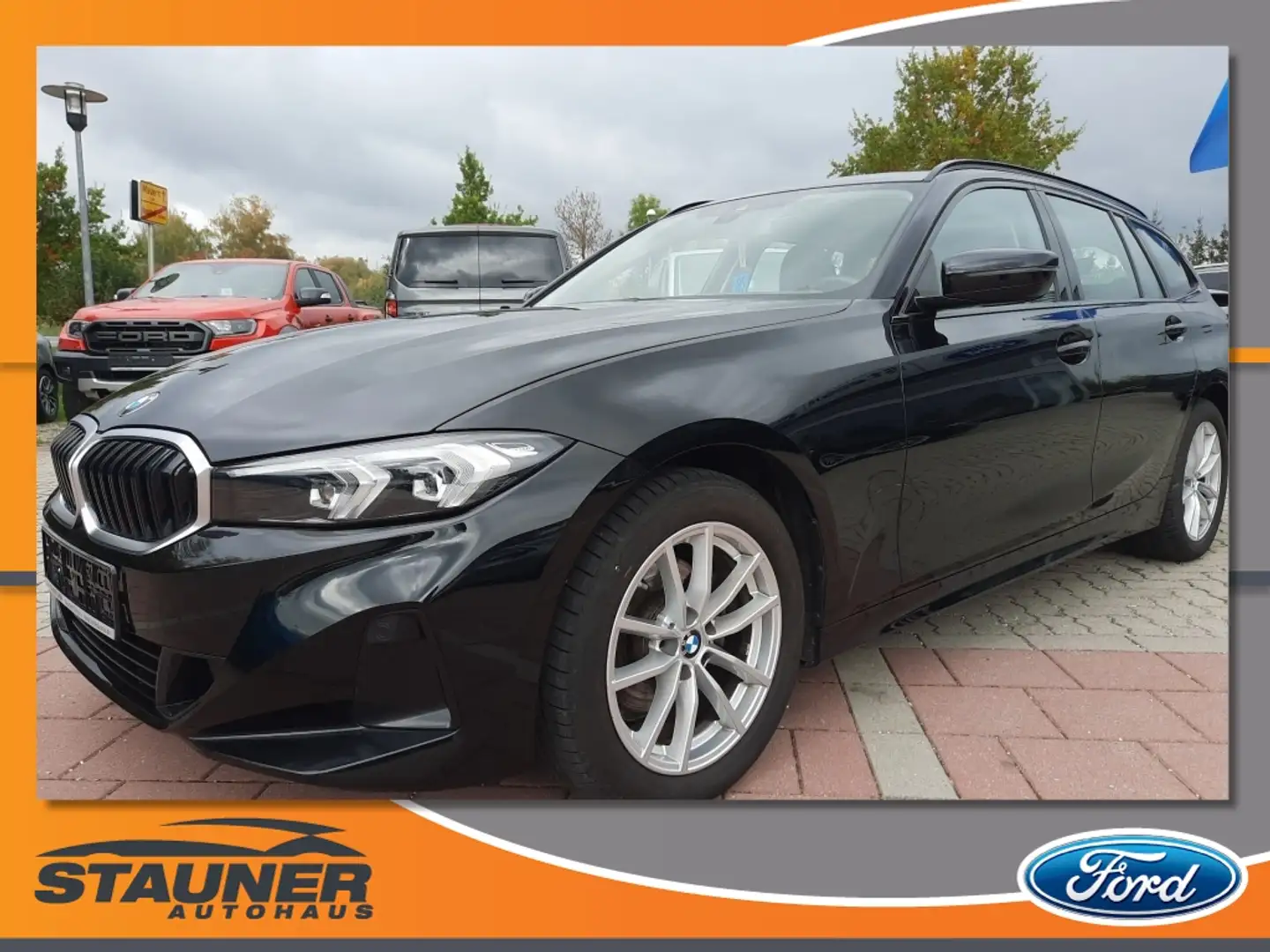 BMW 320 d Touring Navi HUD LED PDC Fernlichtassistent Noir - 1