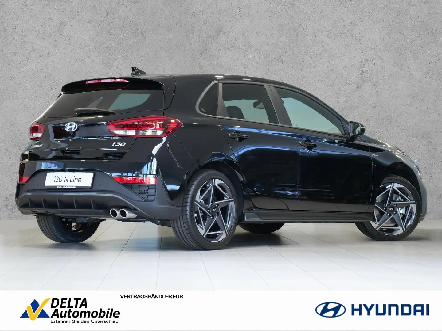 Hyundai i30 Facelift 1.5 TGDI DCT N-Line VOLLAUSSTATTUNG Schwarz - 2