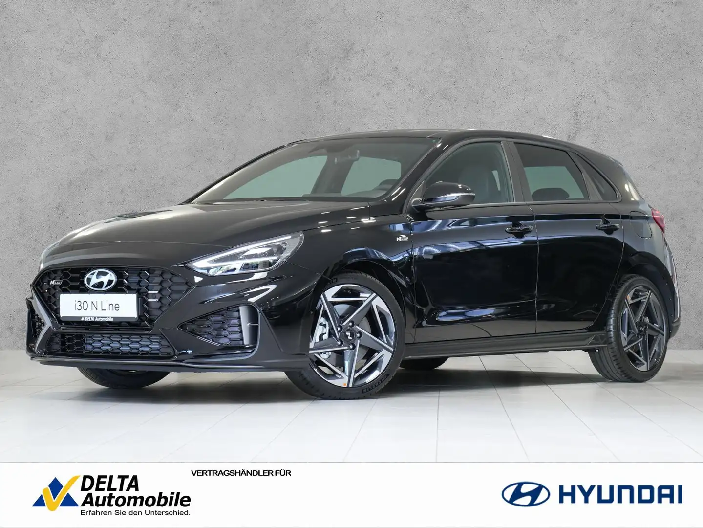 Hyundai i30 Facelift 1.5 TGDI DCT N-Line VOLLAUSSTATTUNG Schwarz - 1