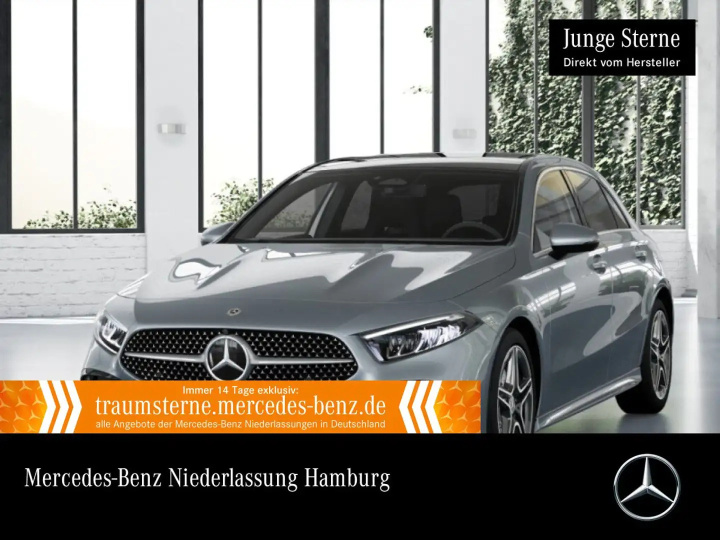 Mercedes-Benz A 250 4M AMG+PANO+360°+LED+TOTW+KEYLESS+8G Silber - 1