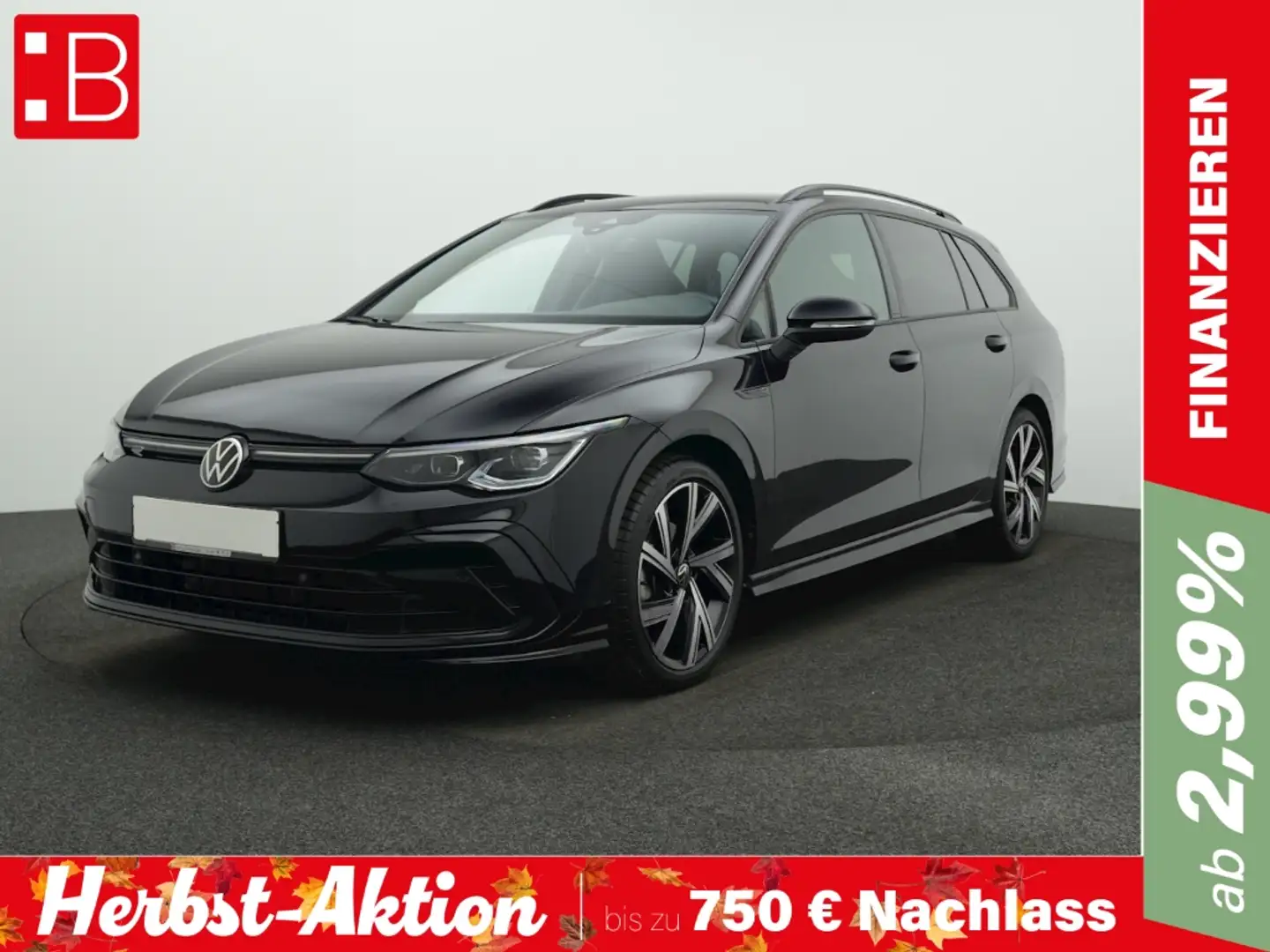 Volkswagen Golf Variant 8 1.5 eTSI DSG R-Line BLACK-STYLE NAVI LED ALU 18 Schwarz - 1