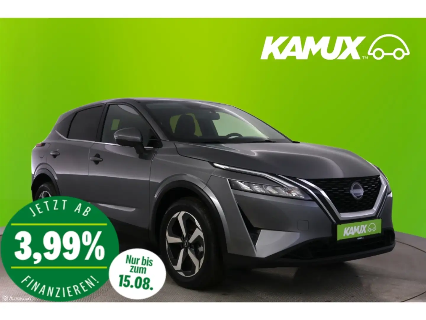 Nissan Qashqai 1.3DIG-T Aut.N-Connecta+LED+NAVI+CARPLAY Gris - 1