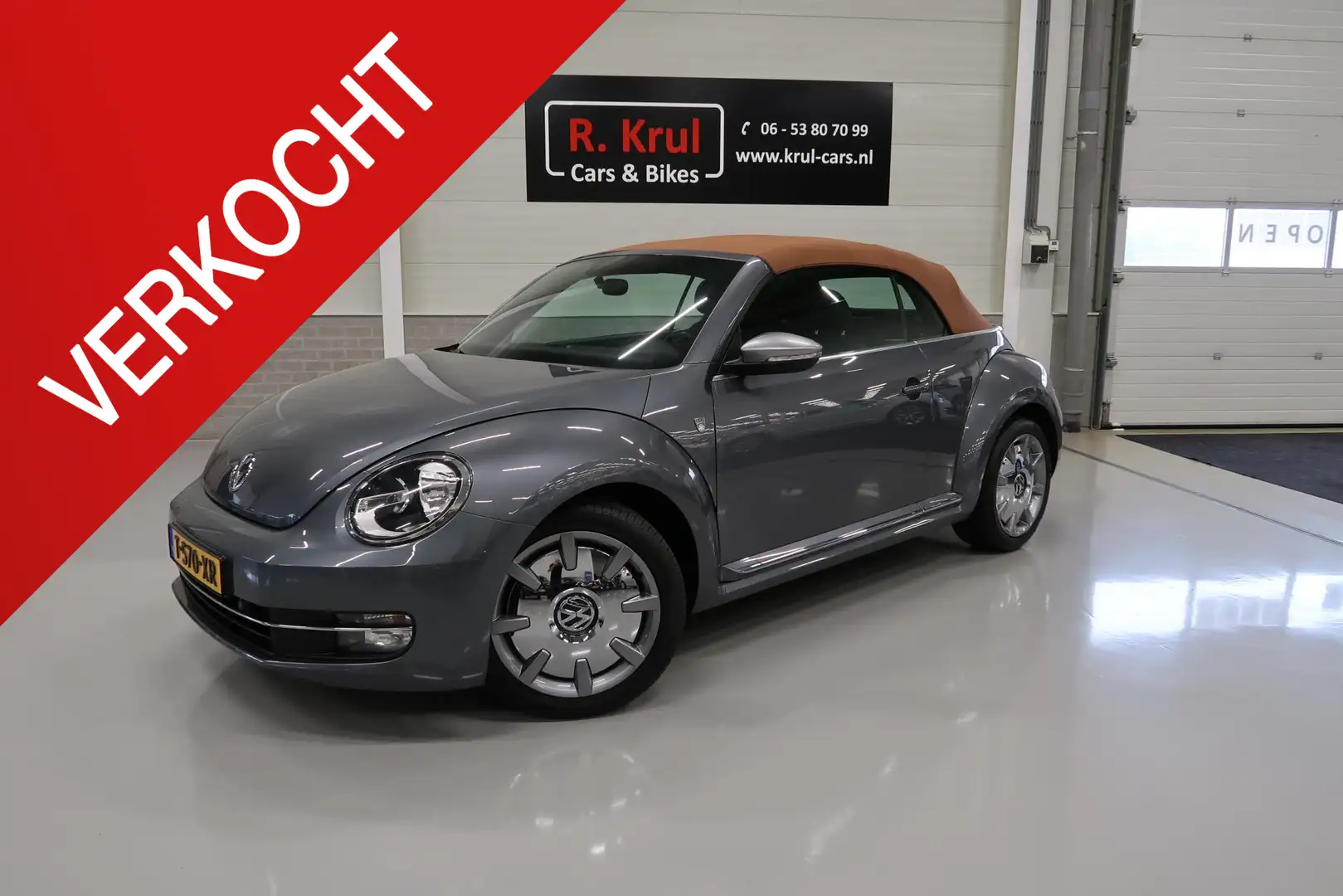 Volkswagen Beetle Cabriolet 1.4 TSI Karmann DSG 150 pk Automaat Came Grau - 1