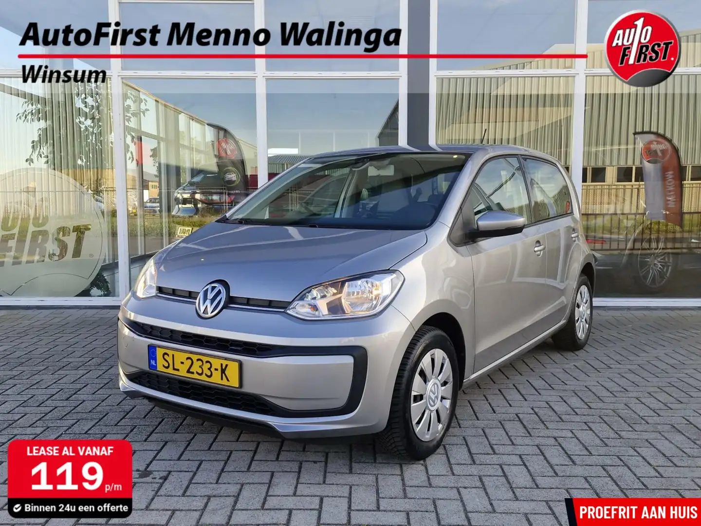 Volkswagen up! 1.0 BMT move up! |Achteruitrijcamera | Cruise | Ai Grijs - 1