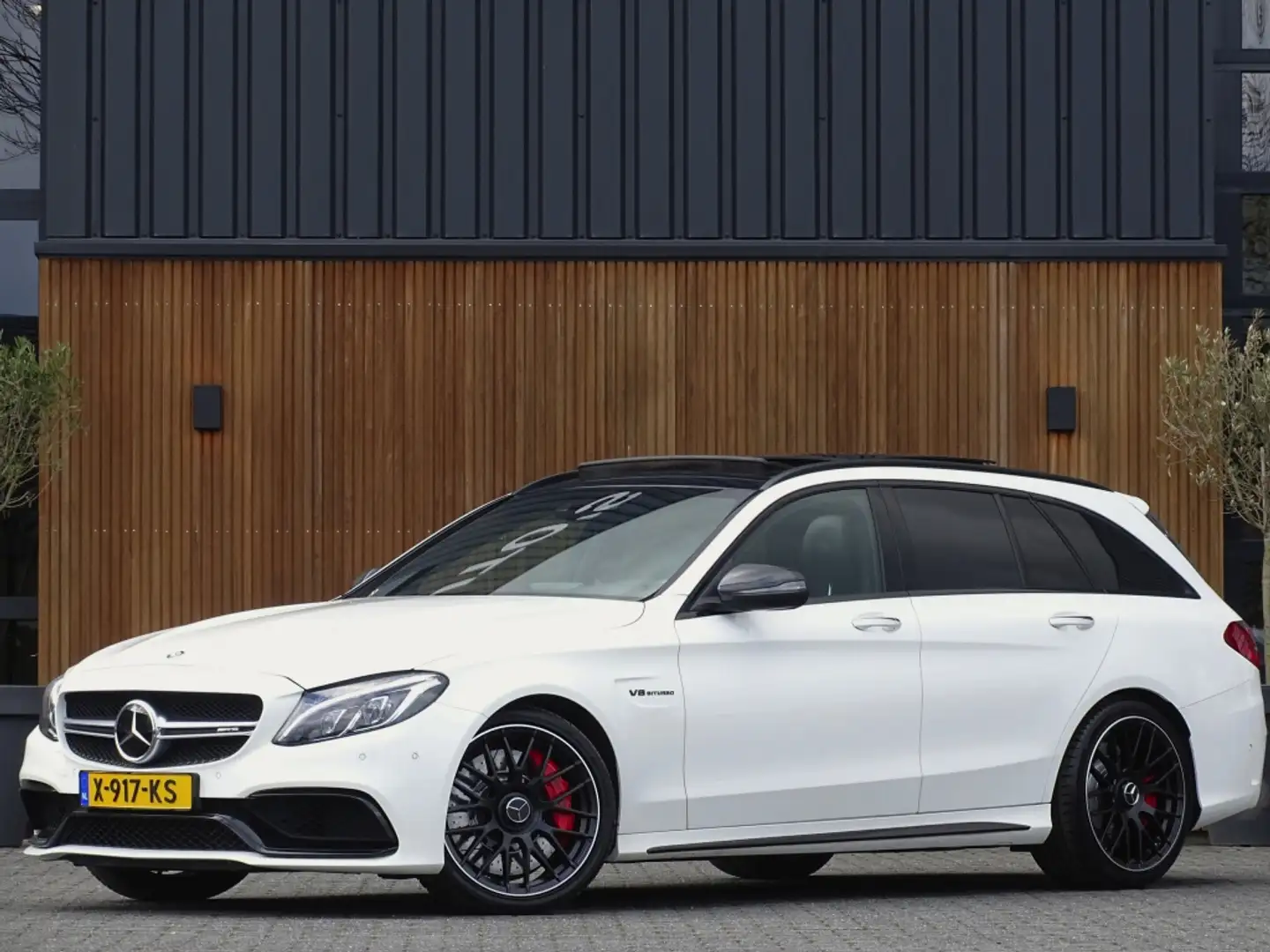 Mercedes-Benz C 63 AMG Estate C63 S V8 bi-turbo 510PK / Edition 1 / LED Biały - 1