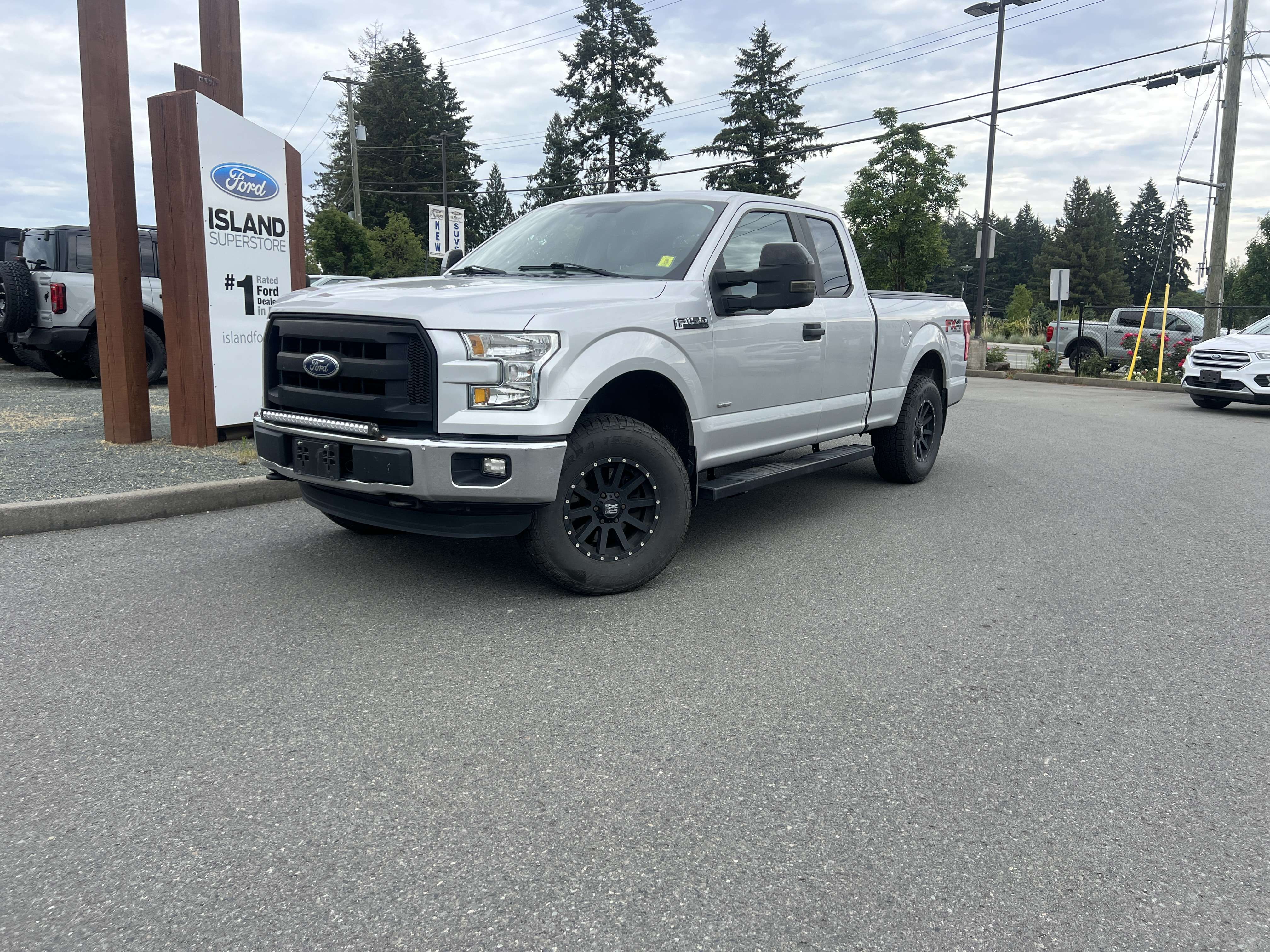 Silver 2016 Ford F-150 Pickup Truck Four-Wheel Drive Automatic