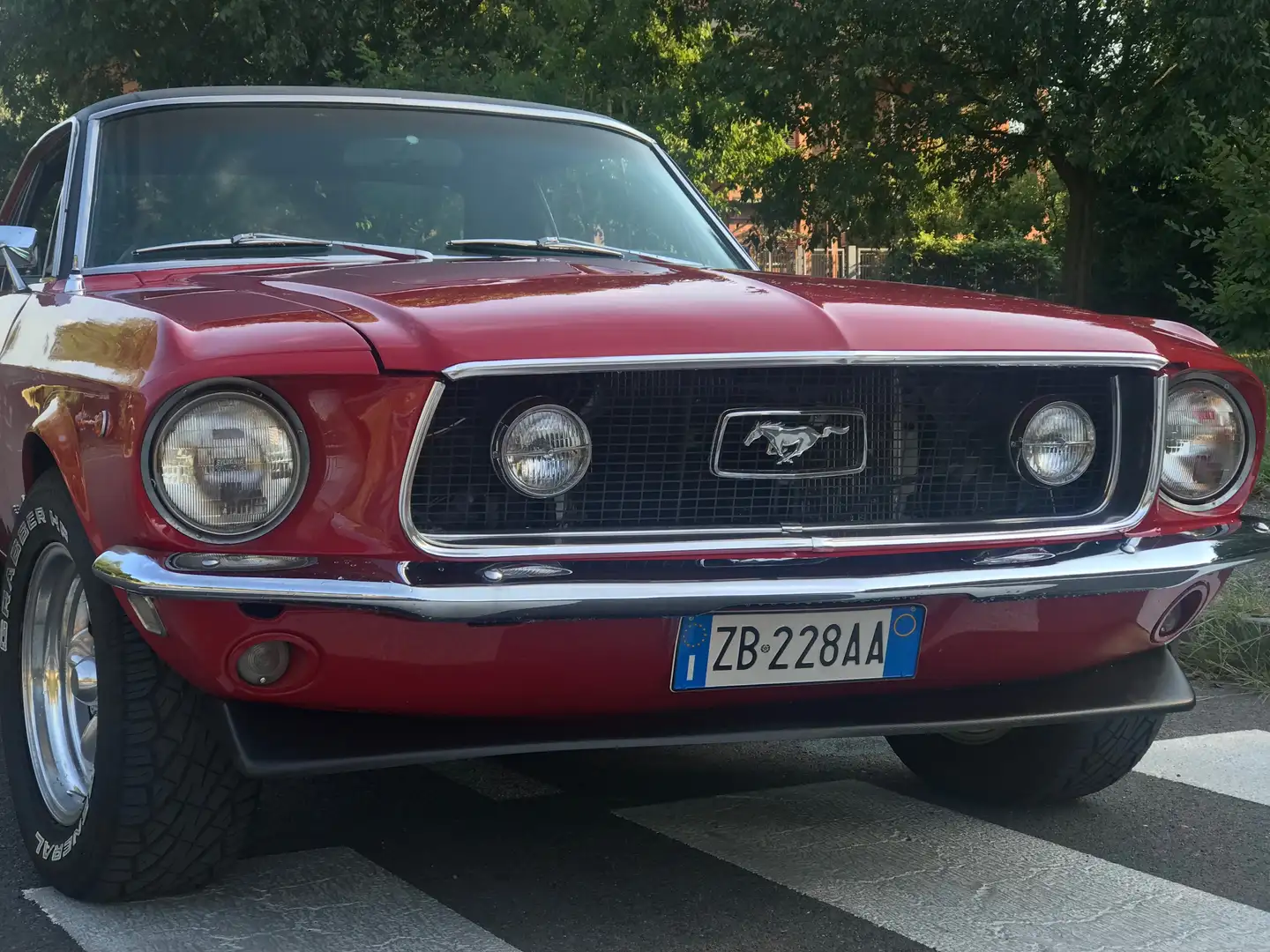 Ford Mustang 1968 coupe Rosso - 1