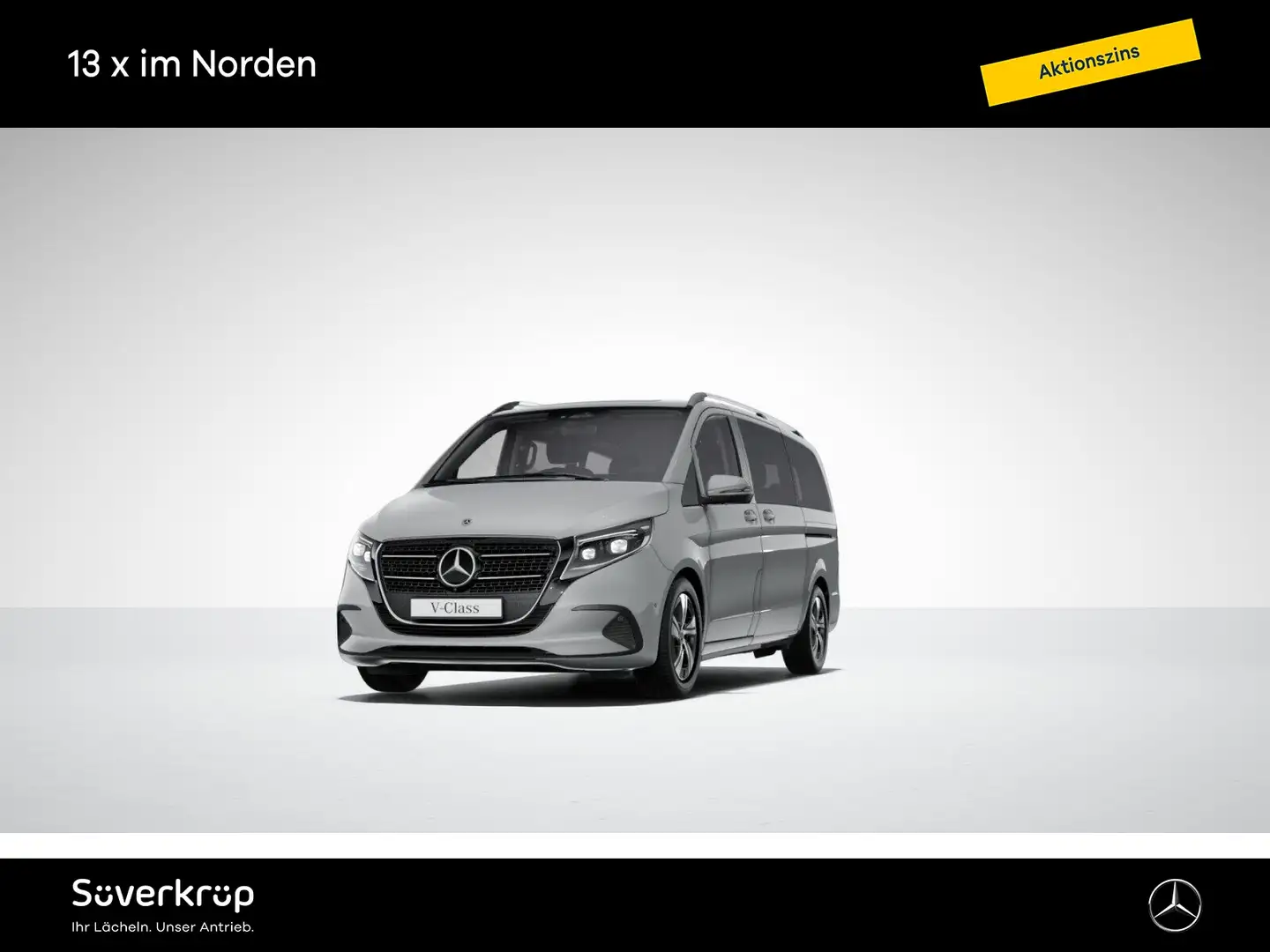 Mercedes-Benz V 250 lang MBUX NAVI WIDESCREEN TWA SPUR DISTRO 6 SITZE Grau - 2