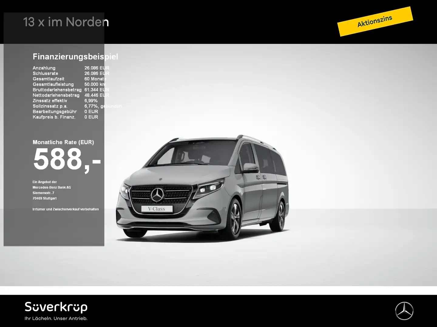 Mercedes-Benz V 250 lang MBUX NAVI WIDESCREEN TWA SPUR DISTRO 6 SITZE Grau - 1