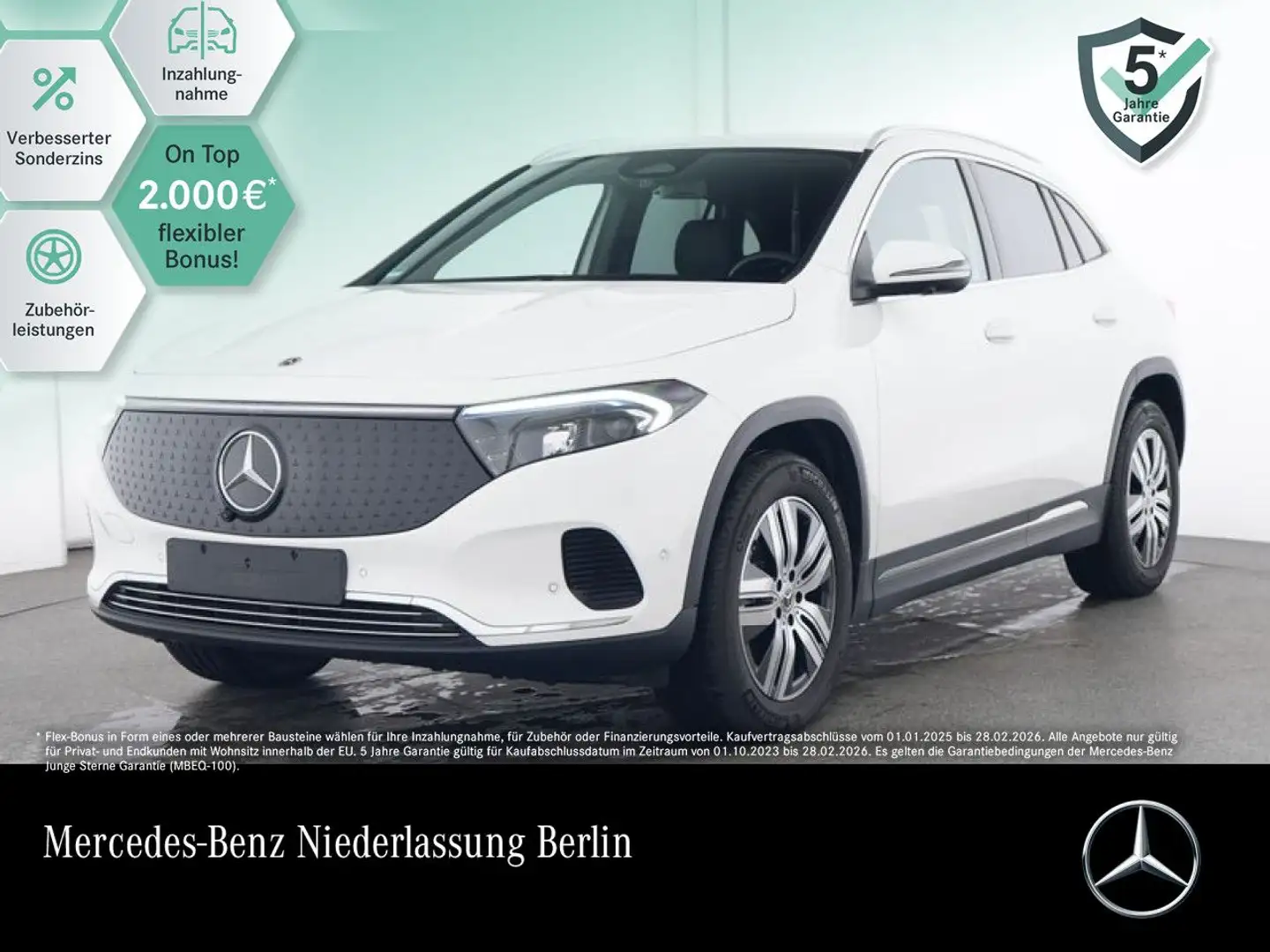 Mercedes-Benz EQA 300 4M PROG+ADVANCED+360+SPUR Weiß - 1
