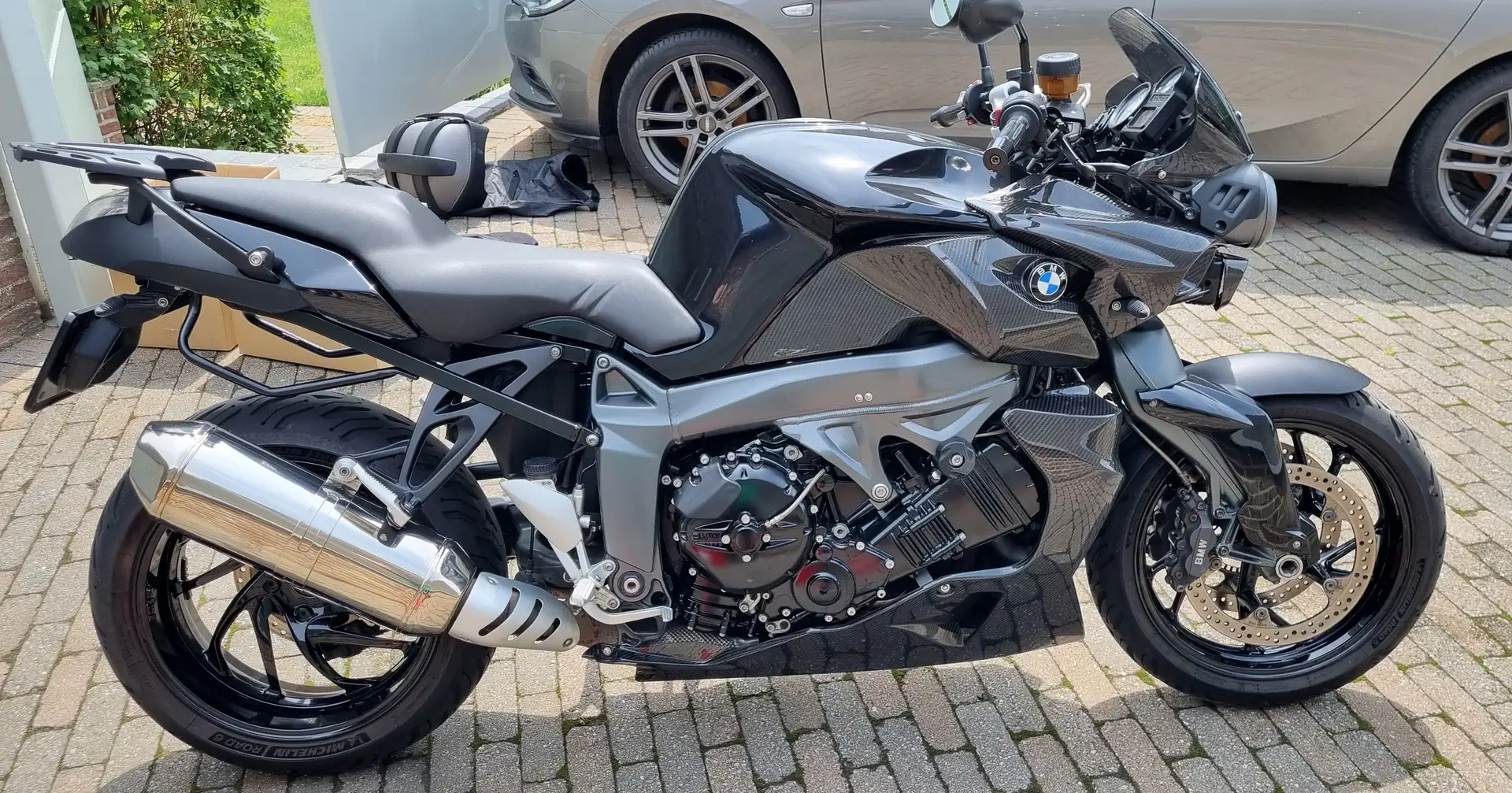 BMW K 1300 R met Carbon kappen Zwart - 2