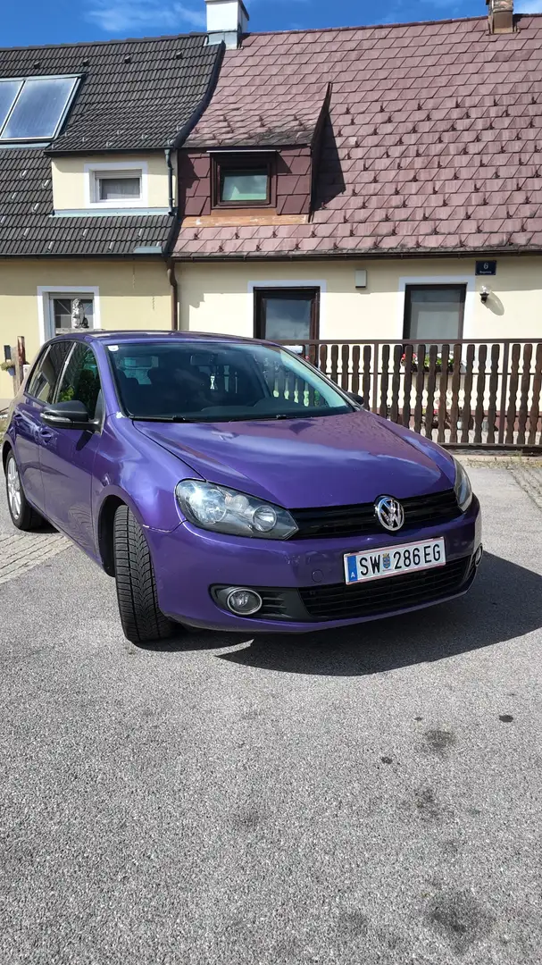 Volkswagen Golf VW Golf 6 2.0 tdi Klein-/ Kompaktwagen Violett - 1