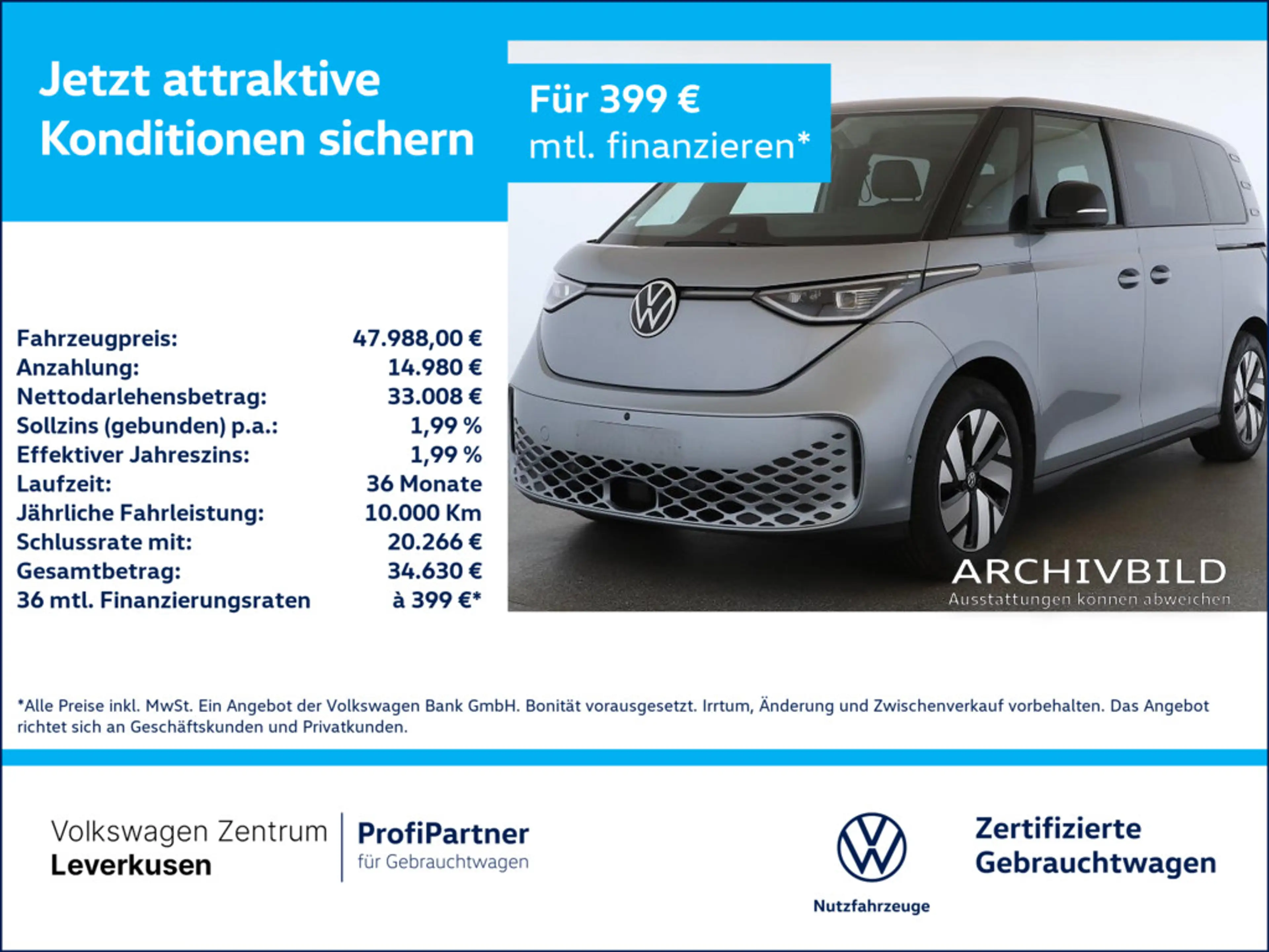 Volkswagen ID. Buzz Pro ACC NAVI SHZ 360°KAM MATRIX H/K