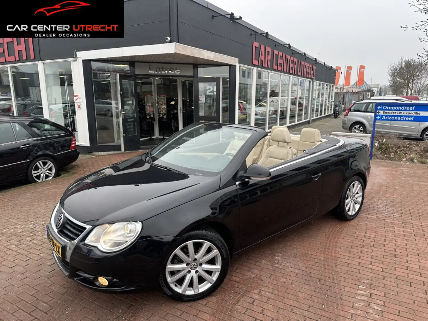 Volkswagen Eos 2.0-16v FSI | leder | airco | 6 versnellingen Negru - 1