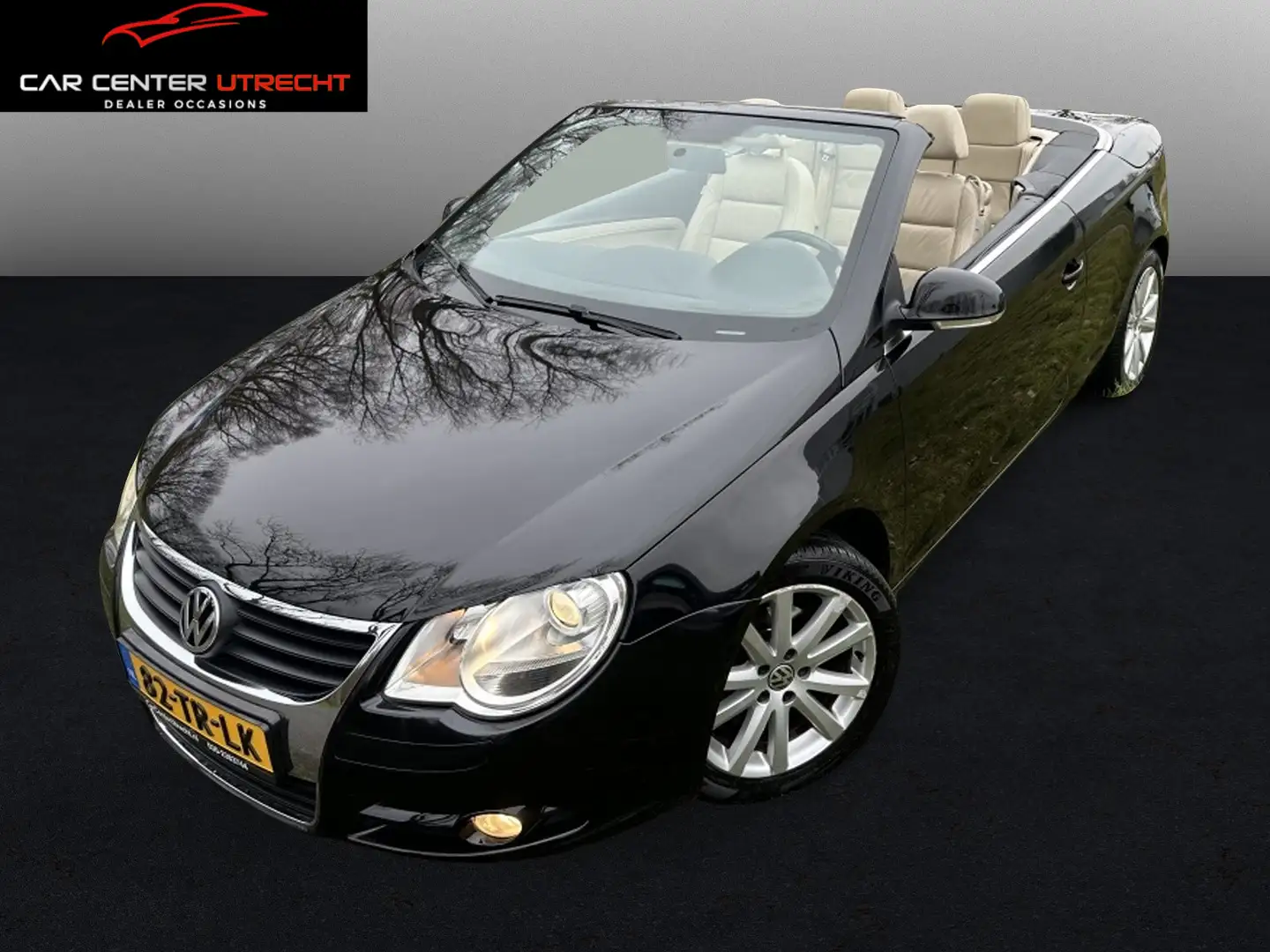 Volkswagen Eos 2.0-16v FSI leder airco 6 versnellingen Czarny - 1