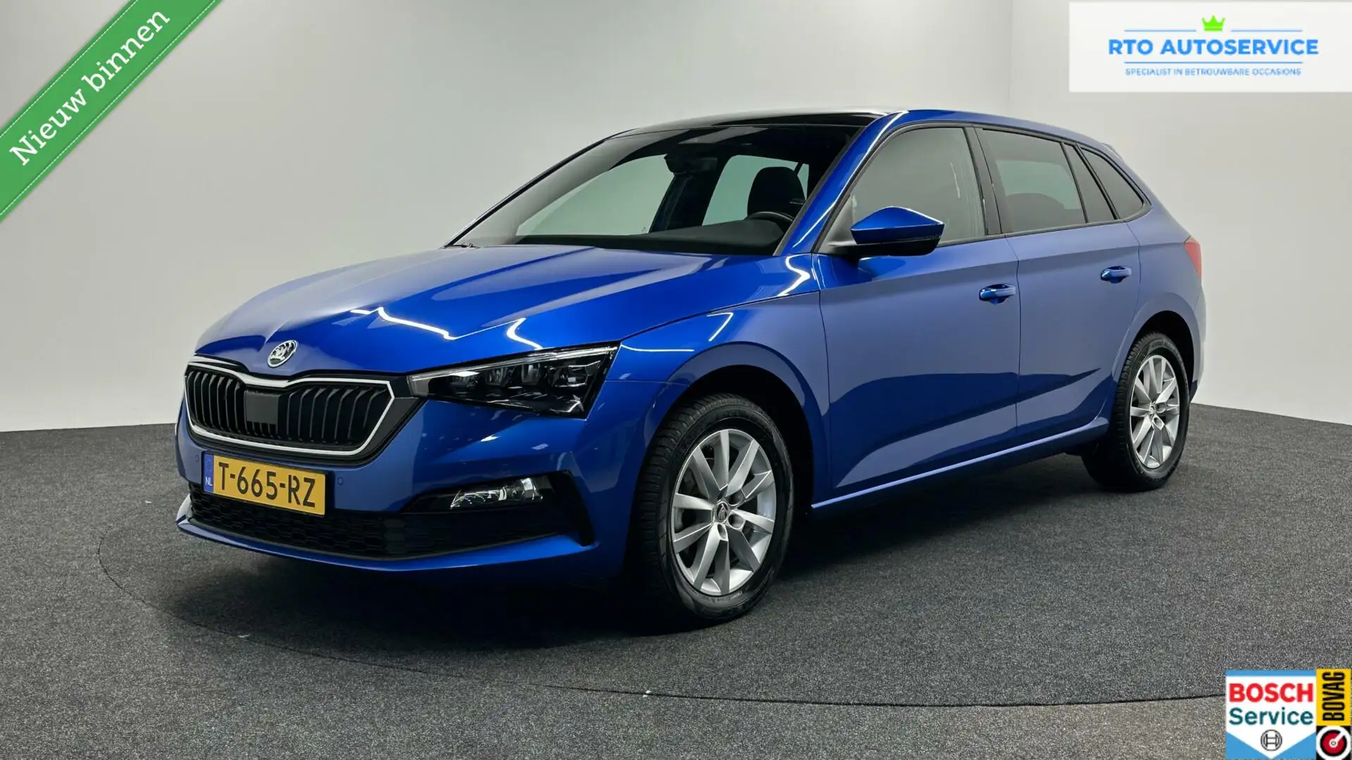 Skoda Scala 1.0 TSI Sport Business NAVI PANORAMADAK Bleu - 1