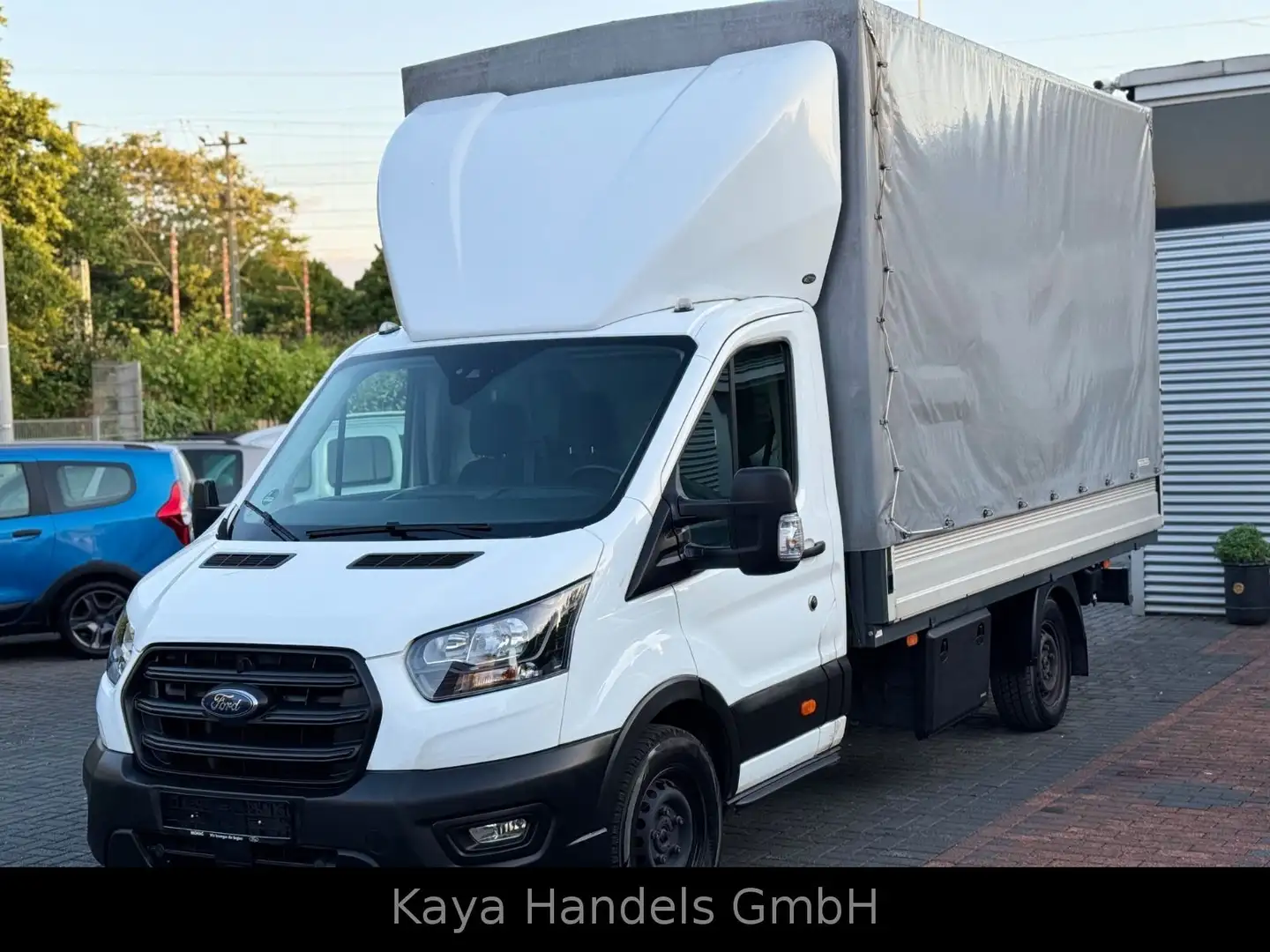 Ford Transit Pritsche/Plane 350 L4 KLIMA/1.Hand Blanc - 2
