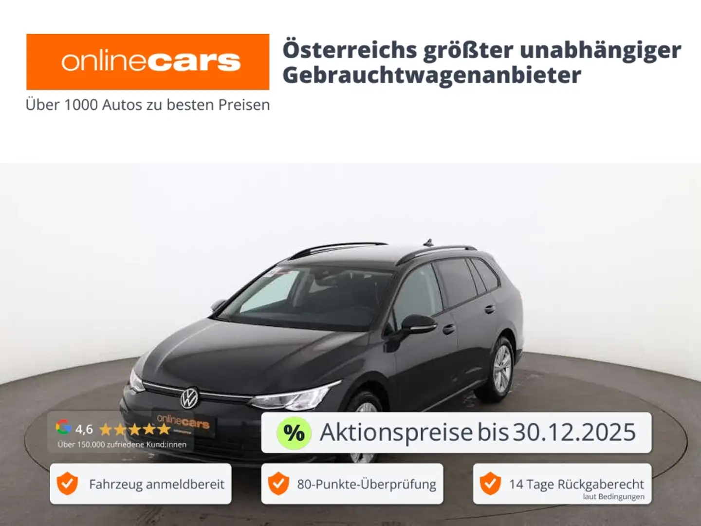 Volkswagen Golf Variant Golf VIII Variant 2.0 TDI Life LED RADAR NAVI PDC Grau - 1