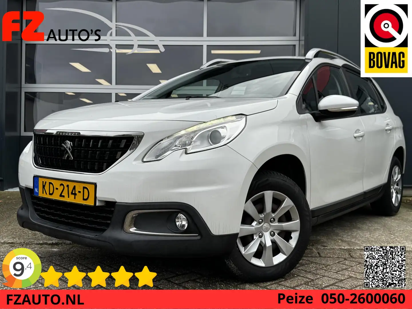 Peugeot 2008 1.2 PureTech Blue Lion - Navigatie - Cruise Contro Blanc - 1