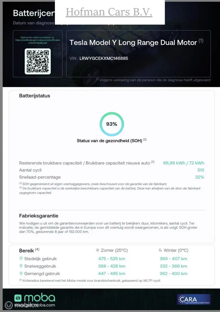 Tesla Model Y SOH 93% Long Range AWD 75 kWh Trekhaak 82.000KM Gris - 2