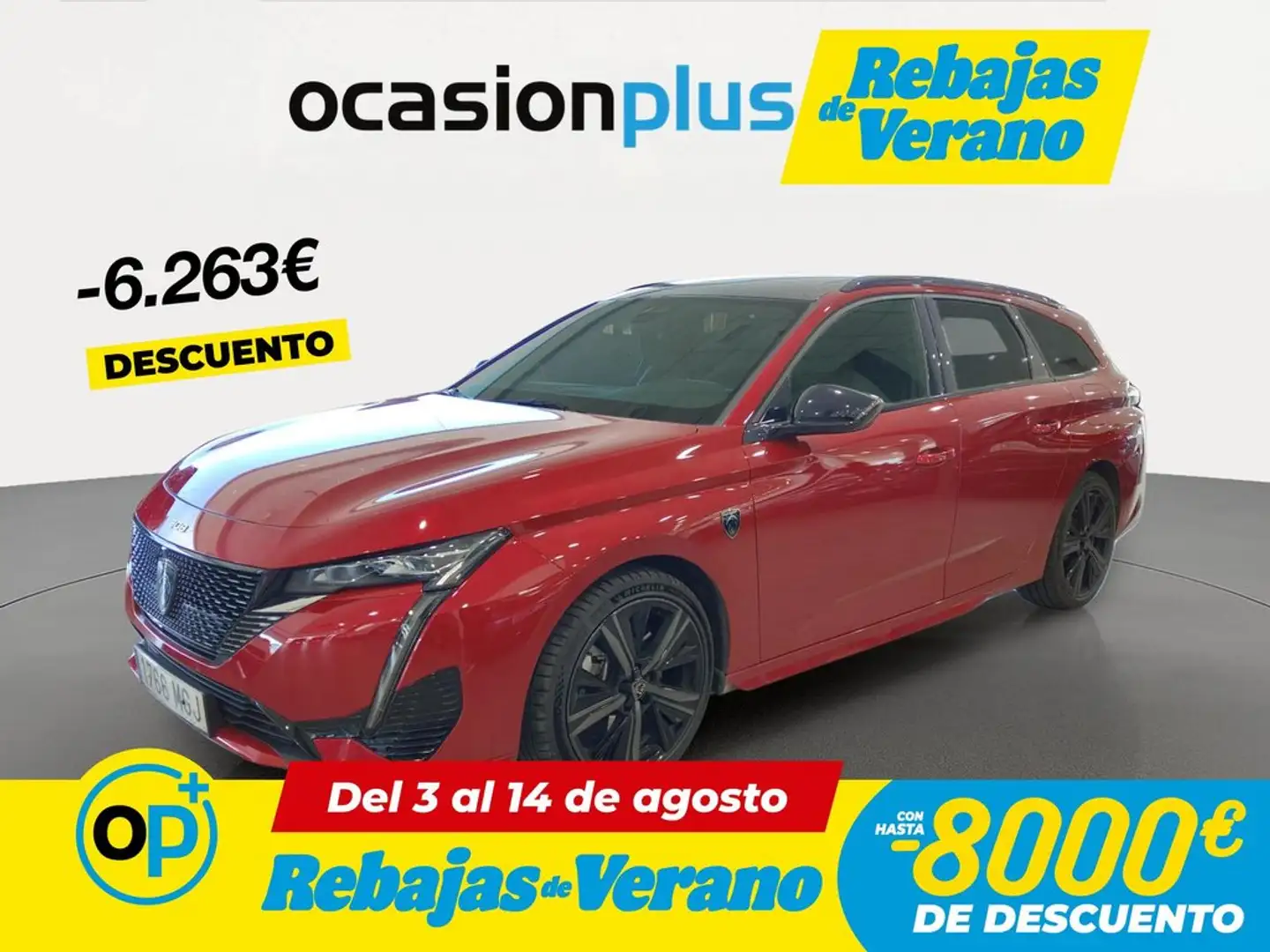 Peugeot 308 SW 1.6 Hybrid GT EAT8 225 Rojo - 1
