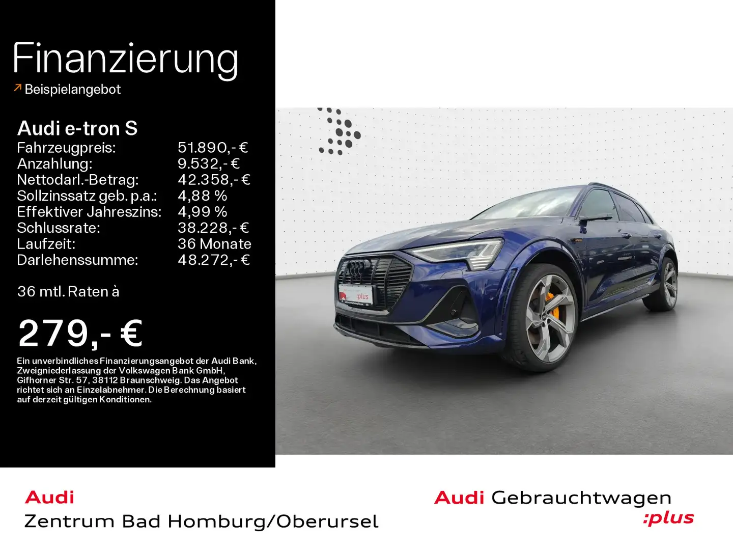 Audi quattro*Navi*Matrix*Alu*B&O*HUD*PDC*Pan Синій - 1