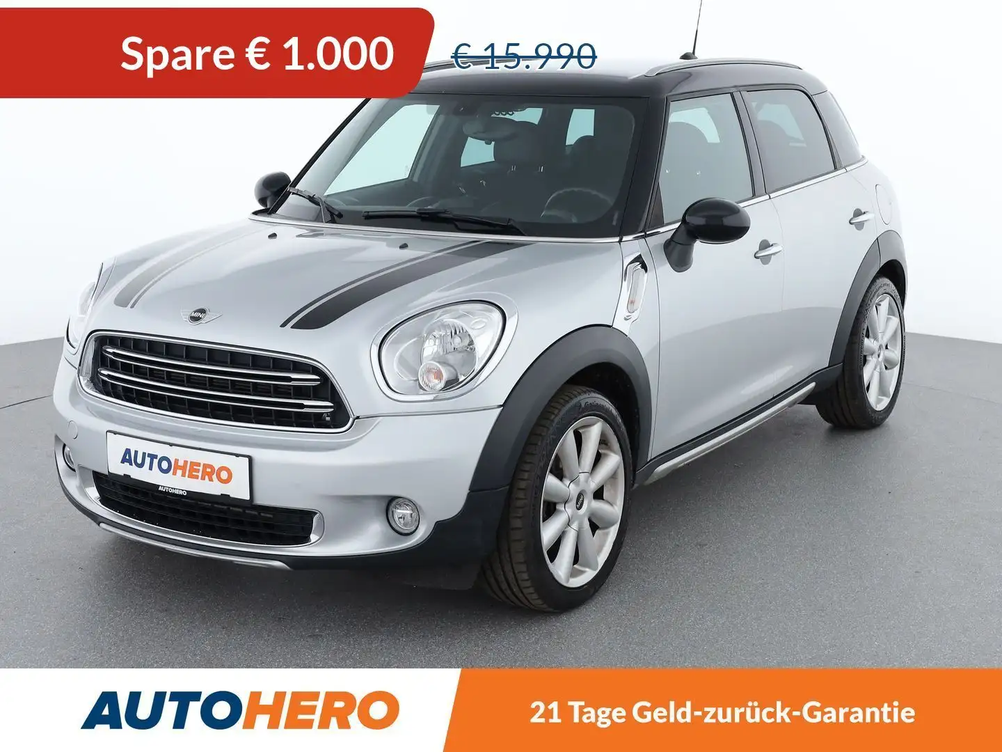 MINI Cooper D Countryman Cooper D ALL4 Aut. *TEMPO*NAVI*KLIMAAUT* siva - 1