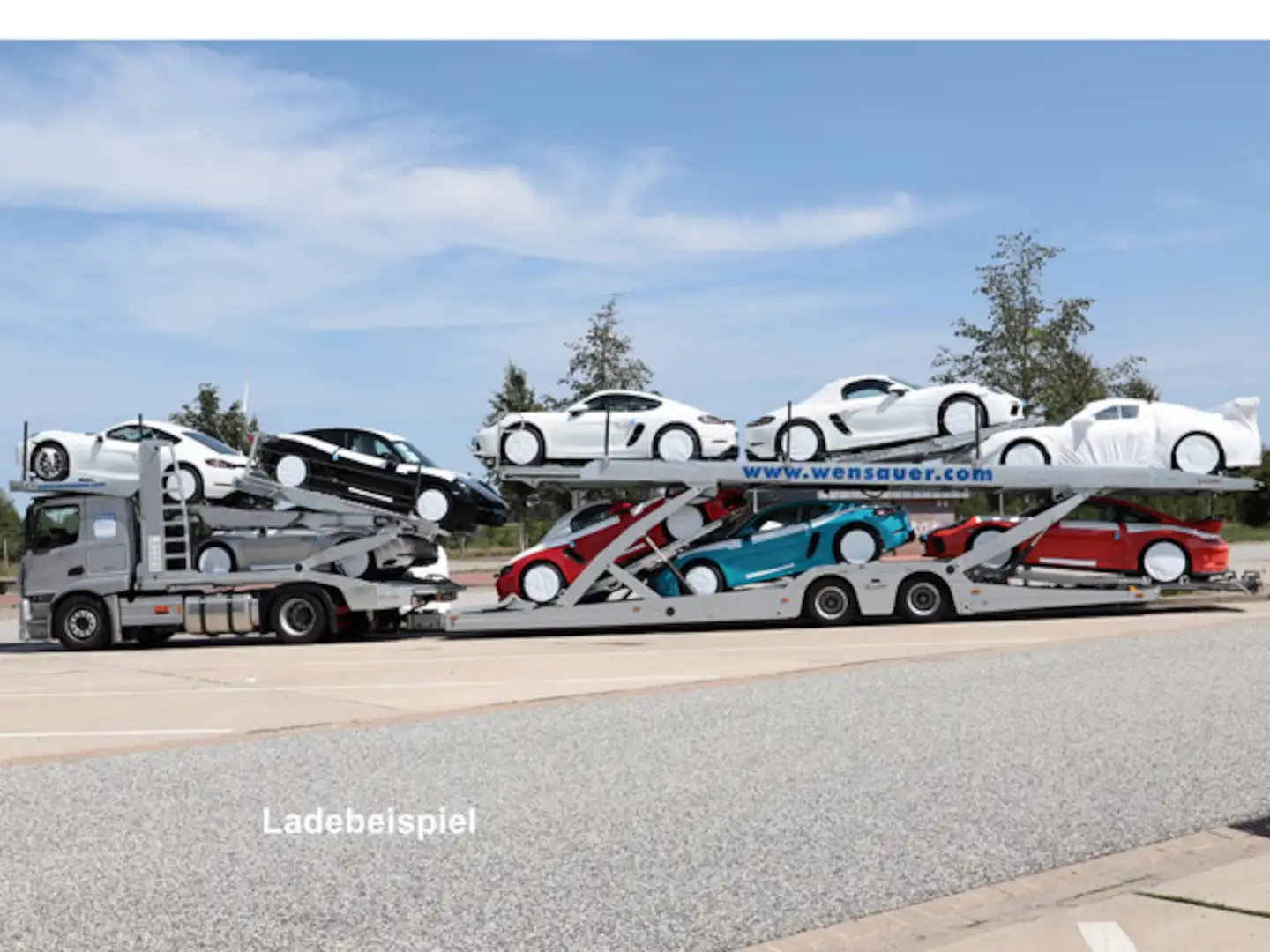 Sonstige Marken NUR LOHR AUFBAU Eurolohr200 C2 -HU 04/26- Autotran Silber - 2