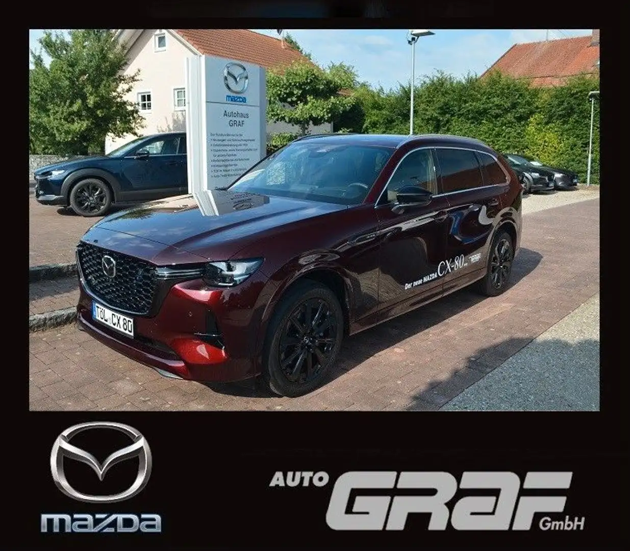 Mazda CX-80 Homura Plus AWD Rouge - 1