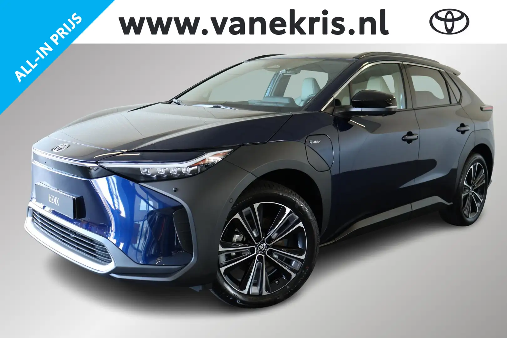 Toyota bZ4X Premium 71 kWh, Licht leder, Direct leverbaar, € 7 Blau - 1
