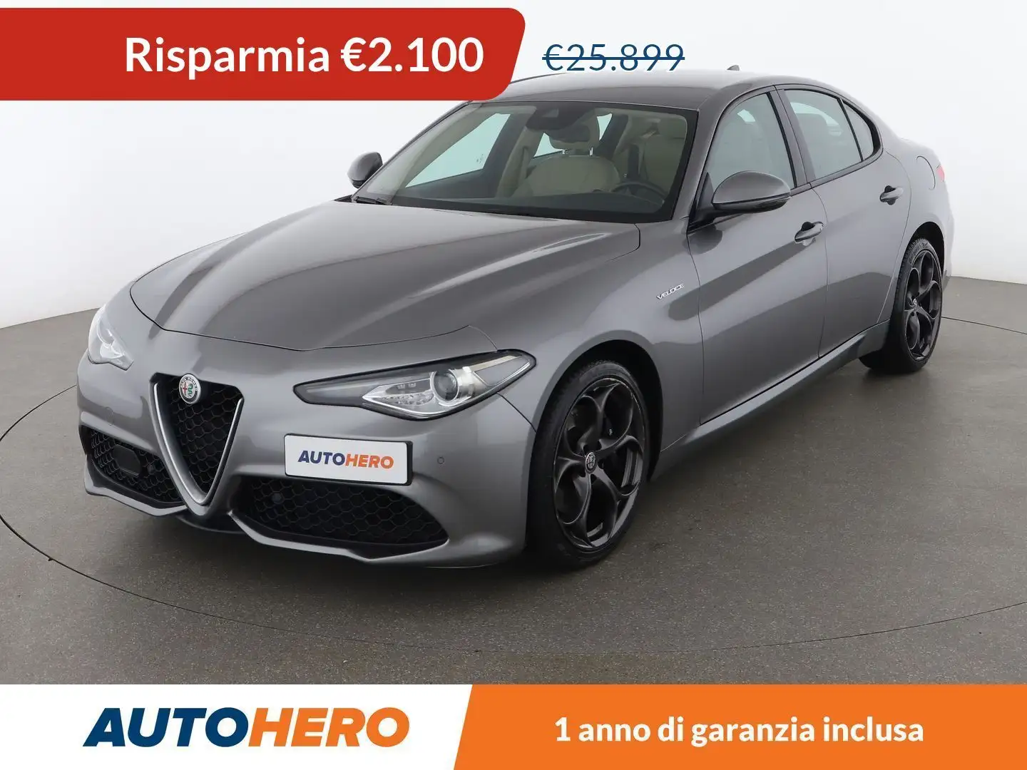 Alfa Romeo Giulia 2.0 Turbo Veloce Gri - 1