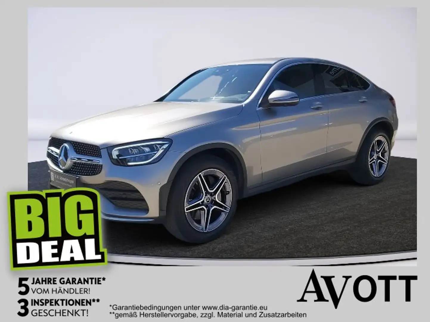 Mercedes-Benz GLC 220 d 4M AMG Line 360Grad HeadUp Silber - 1