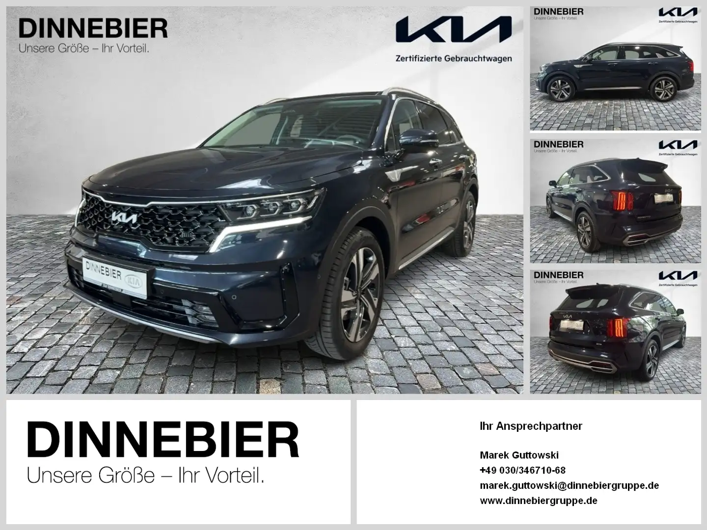 Kia Sorento Platinum 1.6T AWD 360°Kam*PDC*NAV*ATM* Niebieski - 1