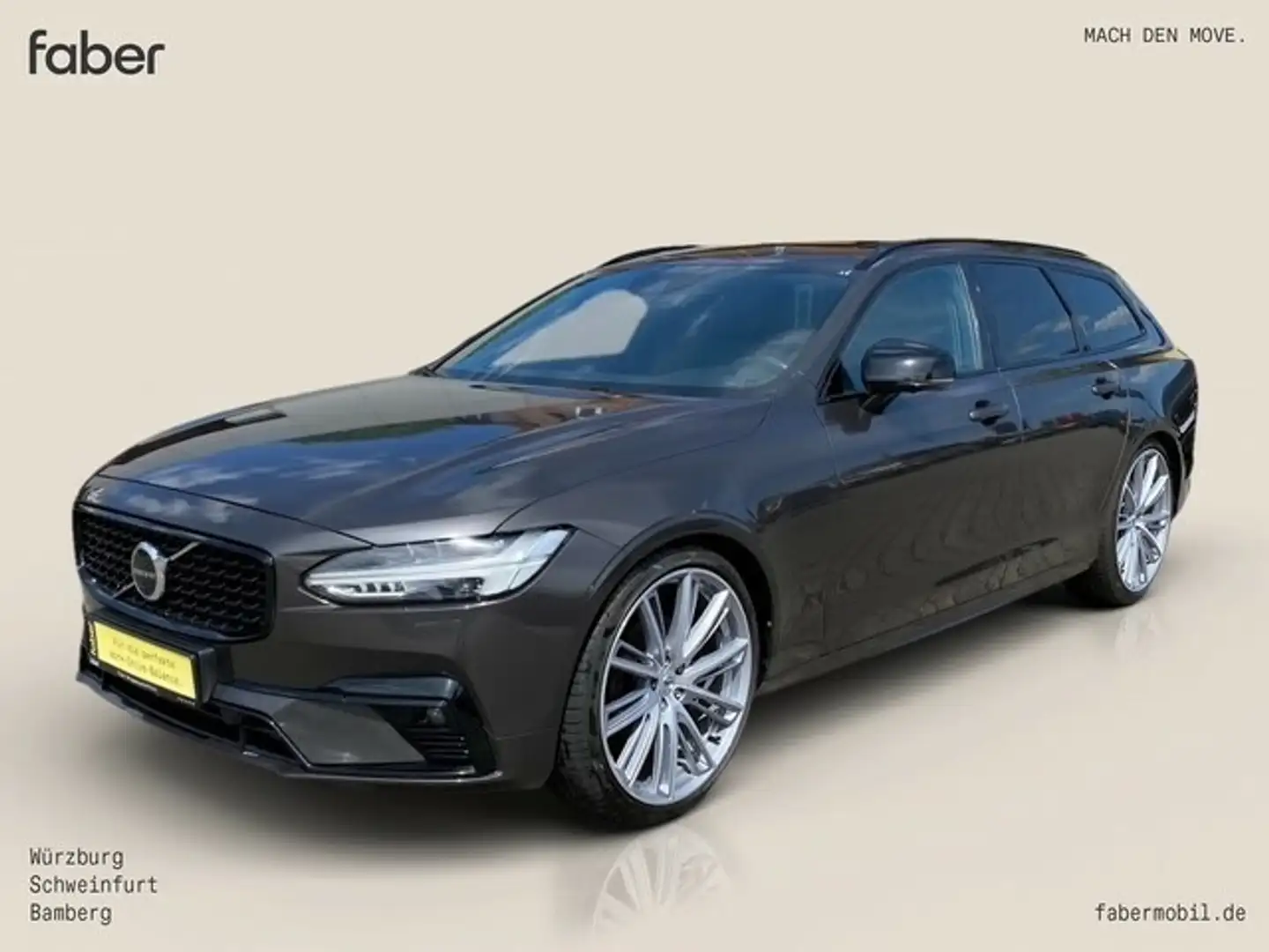 Volvo V90 "B5 Diesel" R Design AWD Gris - 2