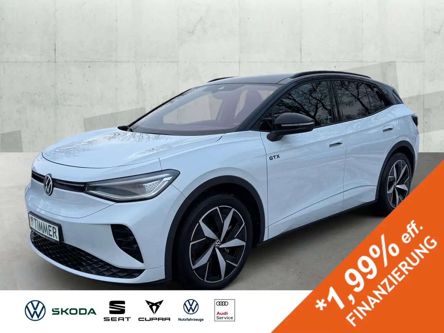 Volkswagen ID.4 GTX 4x4 82 kWh +AHK +IQ.LIGHT +PANO +RKAM +ACC +A Weiß - 1