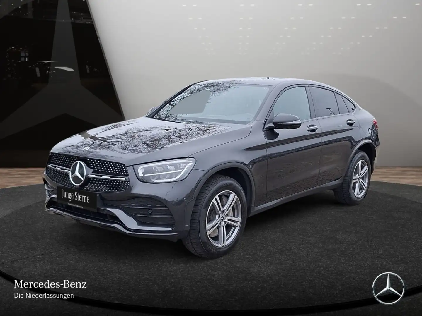 Mercedes-Benz GLC 300 e Coupé 4M AMG+NIGHT+360+AHK+LED+SPUR+9G Grau - 2