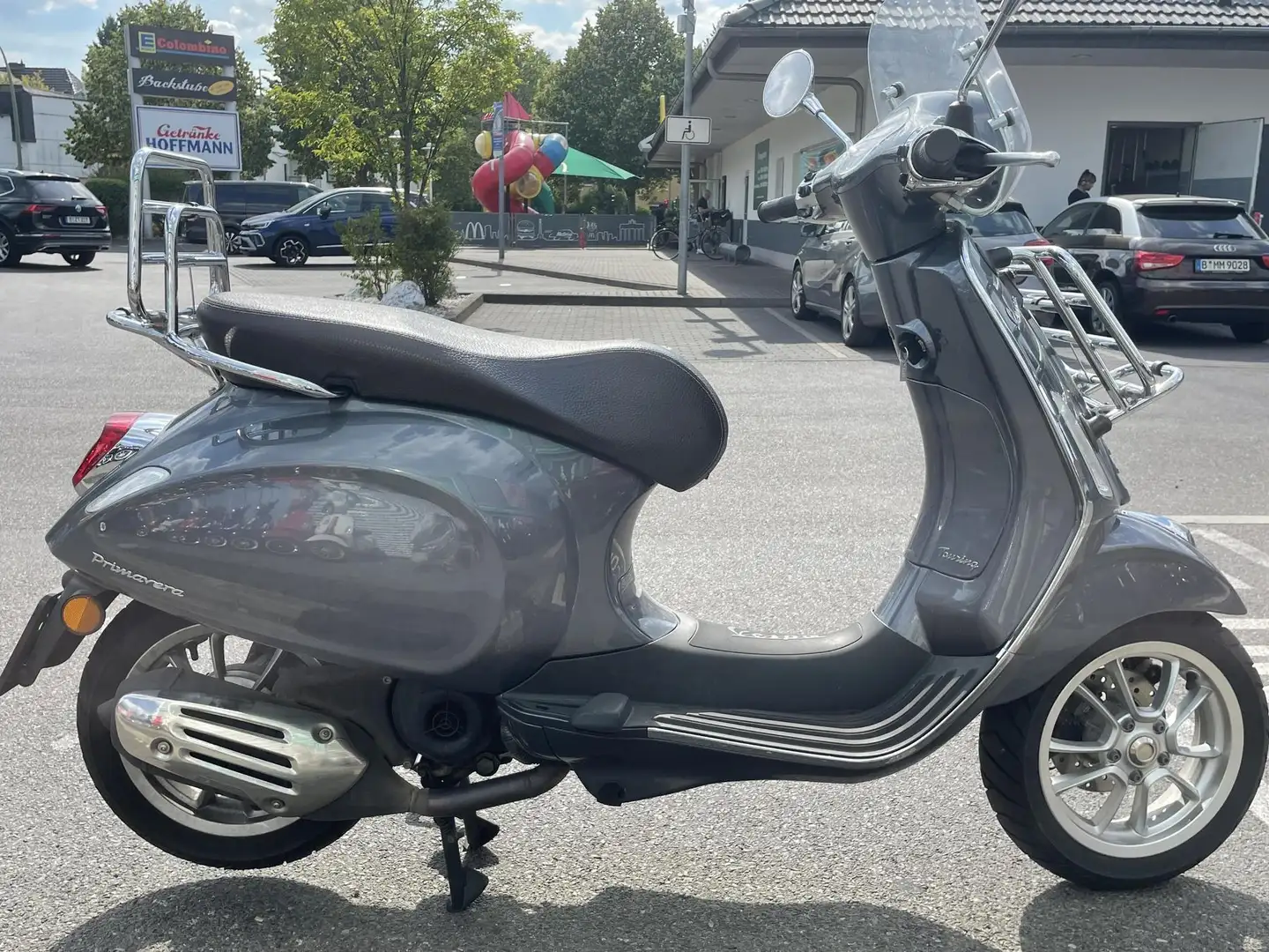 Vespa Primavera 50 Touring Gepäckträger vorne hinten Gris - 1