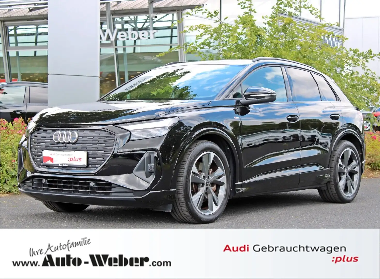 Audi Q4 e-tron 40 S LINE PANO KAMERA ACC LEDER NAVI+ Schwarz - 1