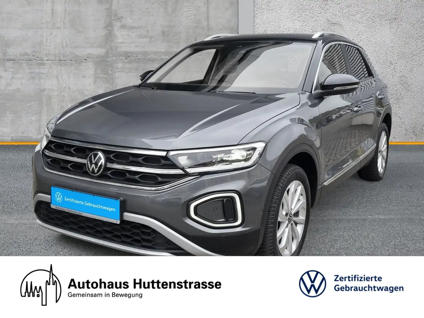 Volkswagen T-Roc 1.0 TSI Style LED+ NAVI SHZ MASSAGE Grau - 1