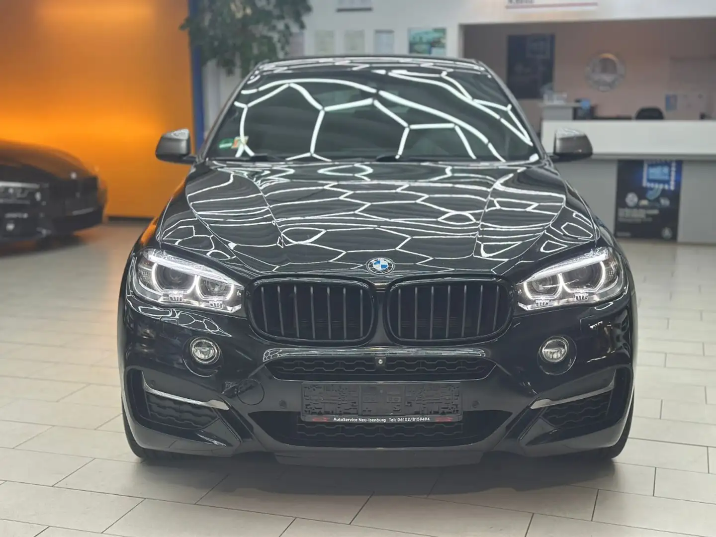 BMW X6 M 50d Leder RueFaKa HeadUp Navi Sportsitze SHZ Tempo Nero - 2
