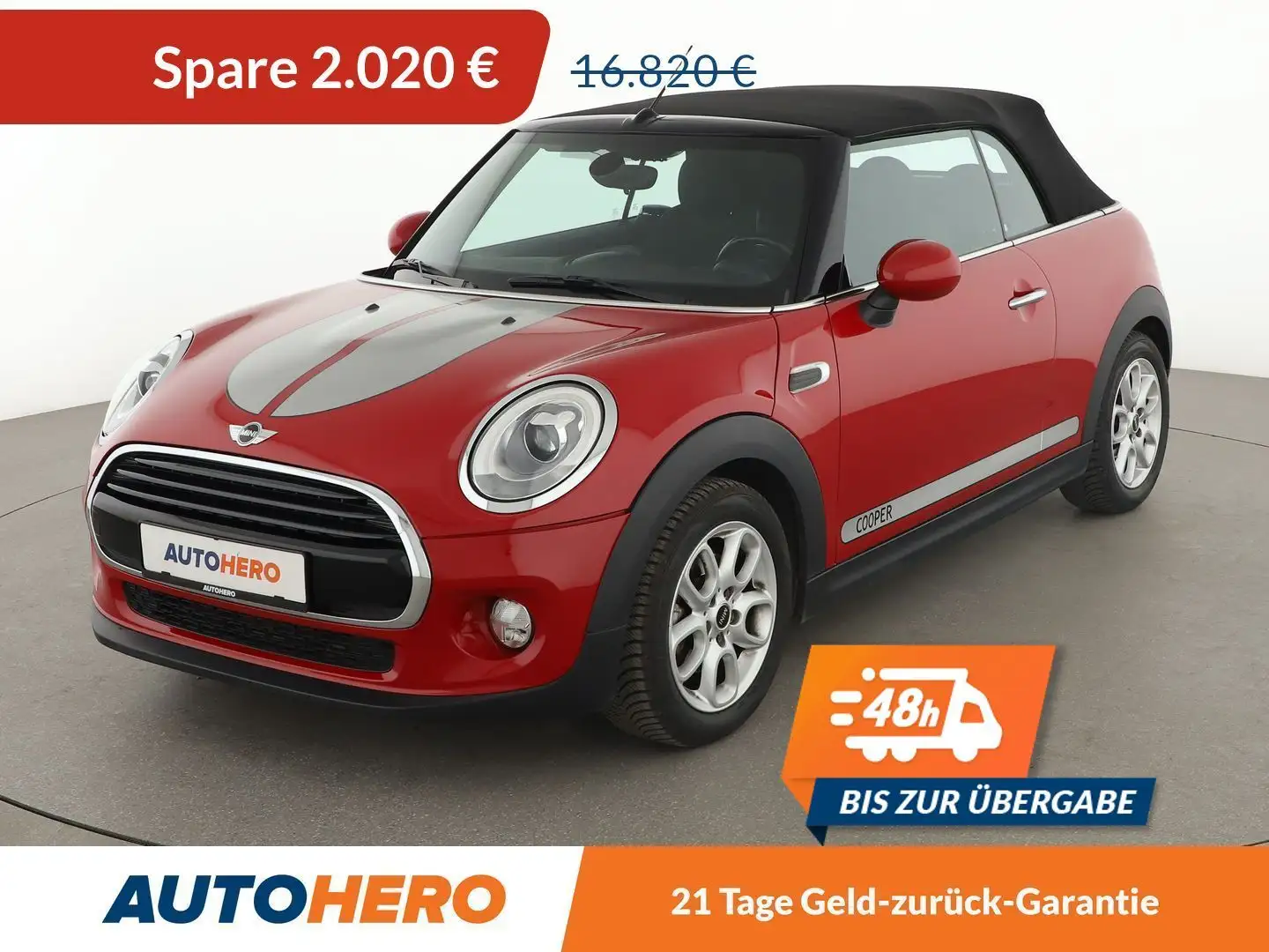 MINI Cooper Cabrio Cooper *LED*TEMPO*PDC*KLIMA* Rouge - 1