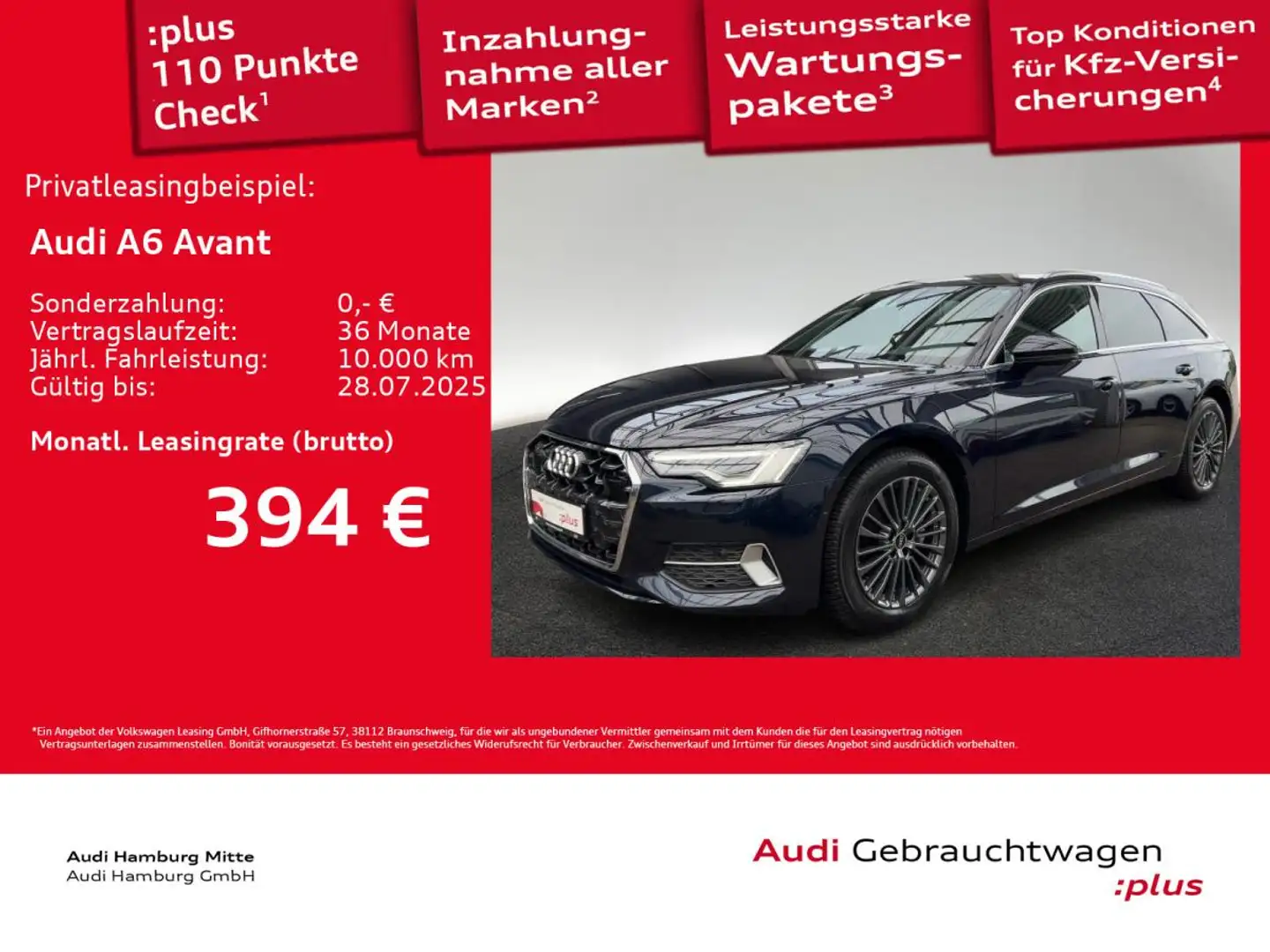 Audi A6 Avant 40 TDI advanced quattro S tronic Matrix Blau - 1